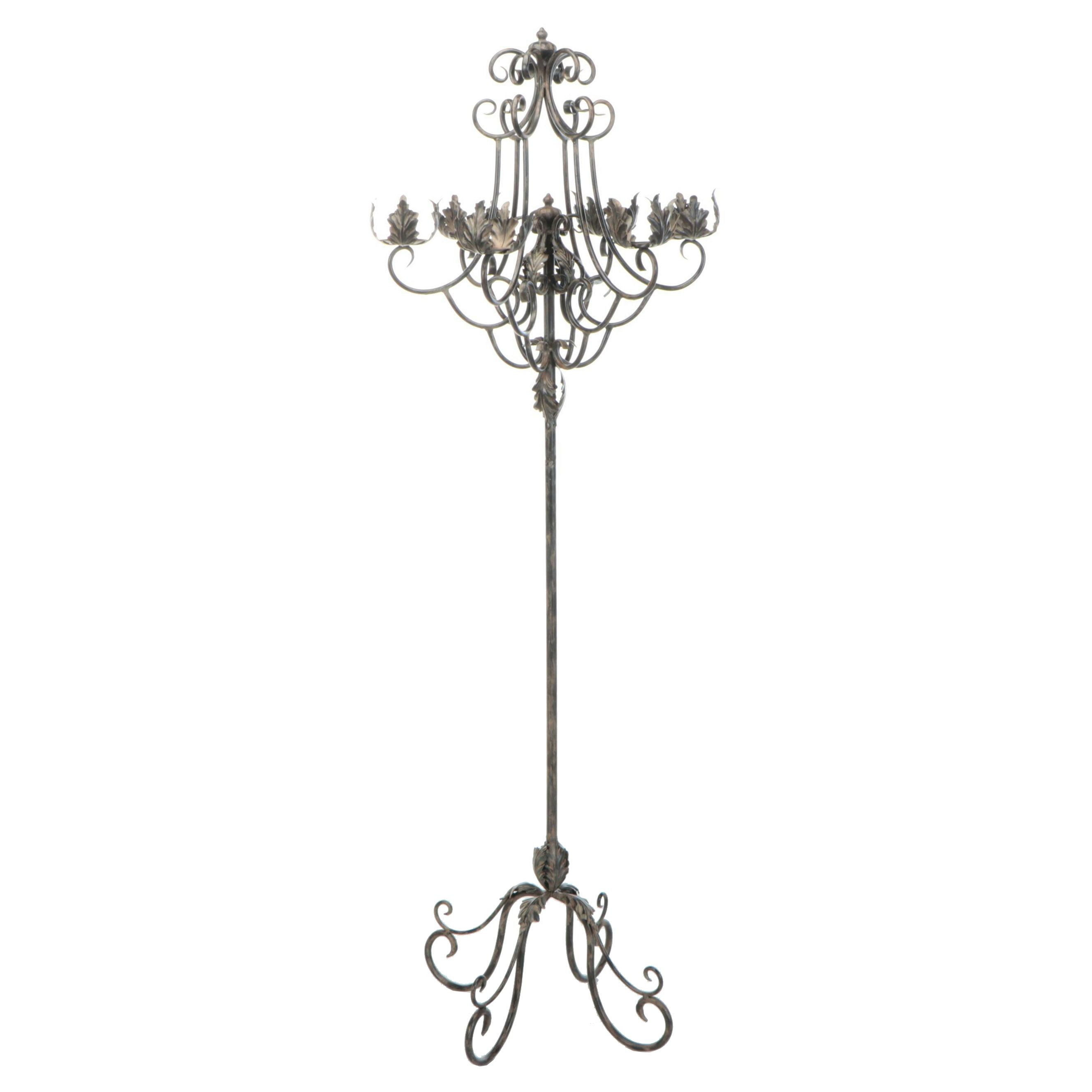 Baroque Style Floor Standing Candelabra