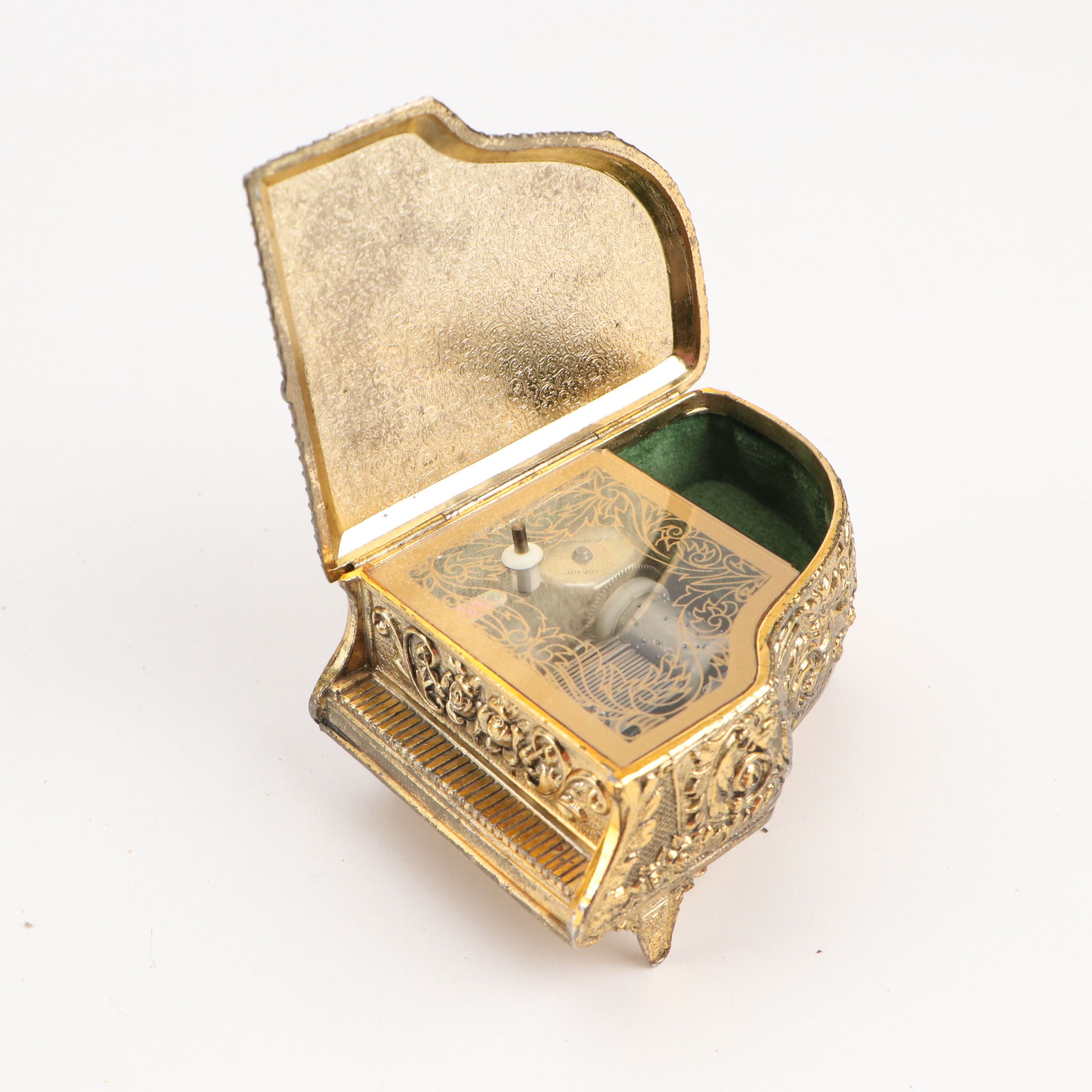 Sankyo and Other Music Boxes with Reclining Nude Resin Figurine