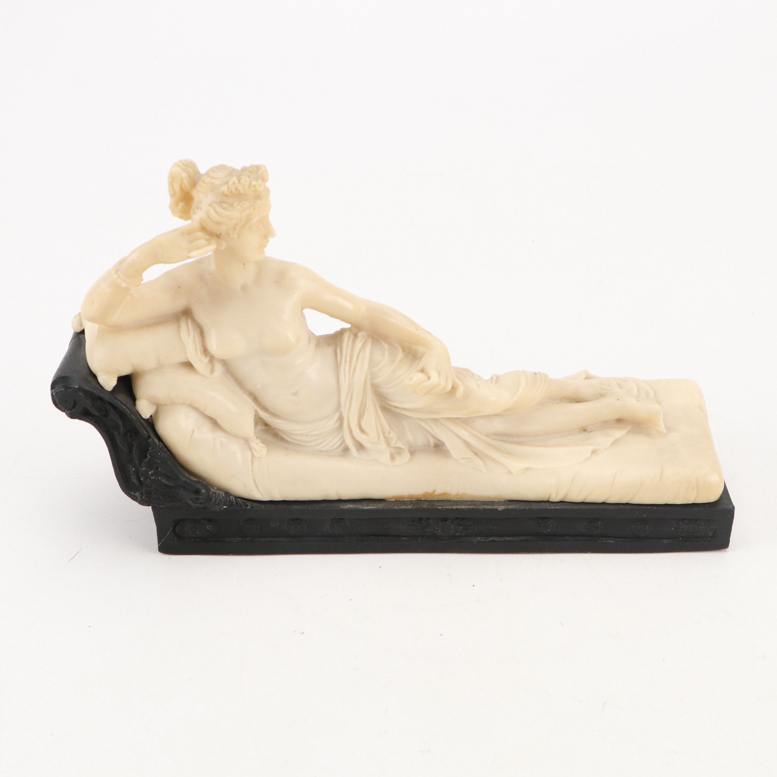 Sankyo and Other Music Boxes with Reclining Nude Resin Figurine