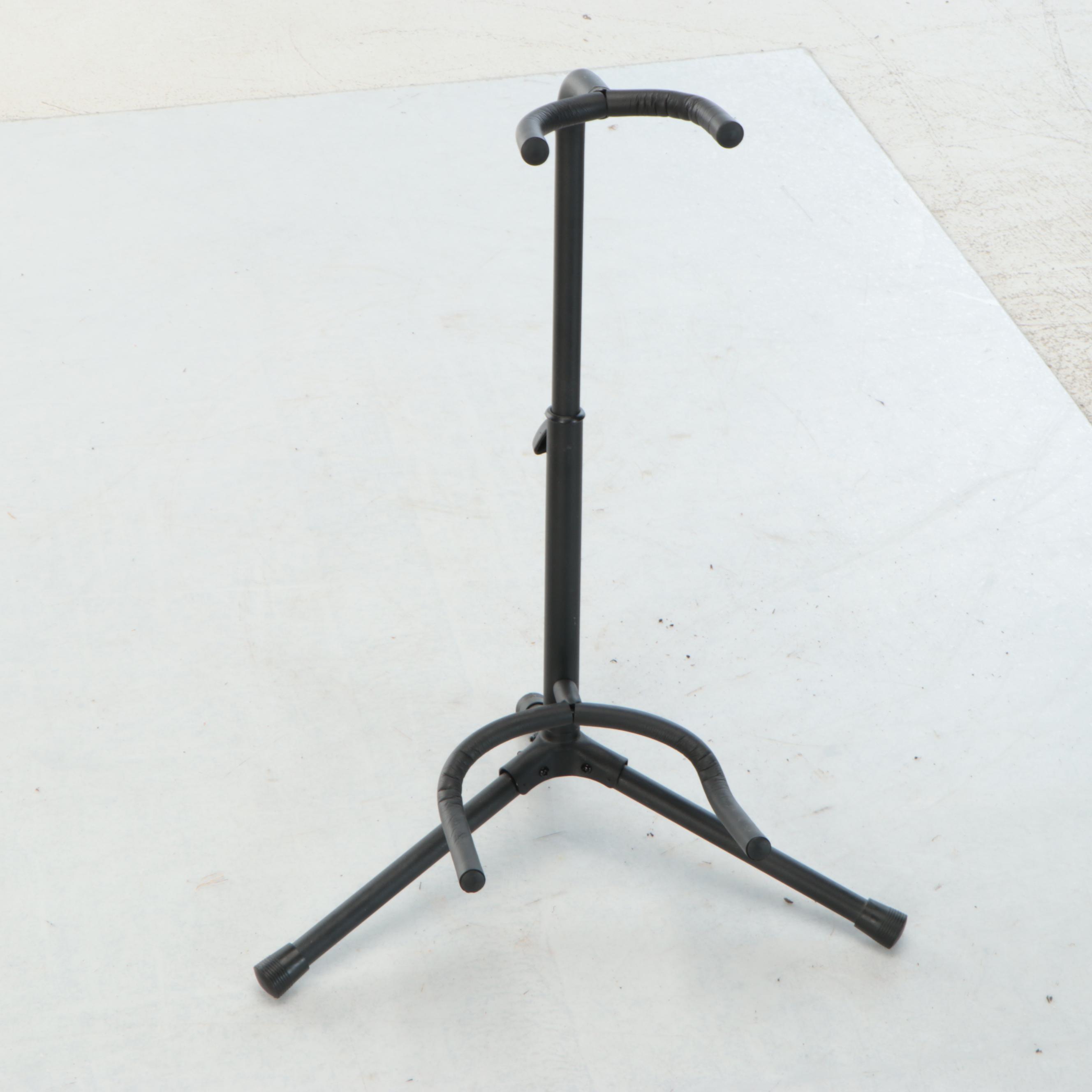 Aria Ariana Strat Style Double Cutaway Black Electric Guitar & Stand