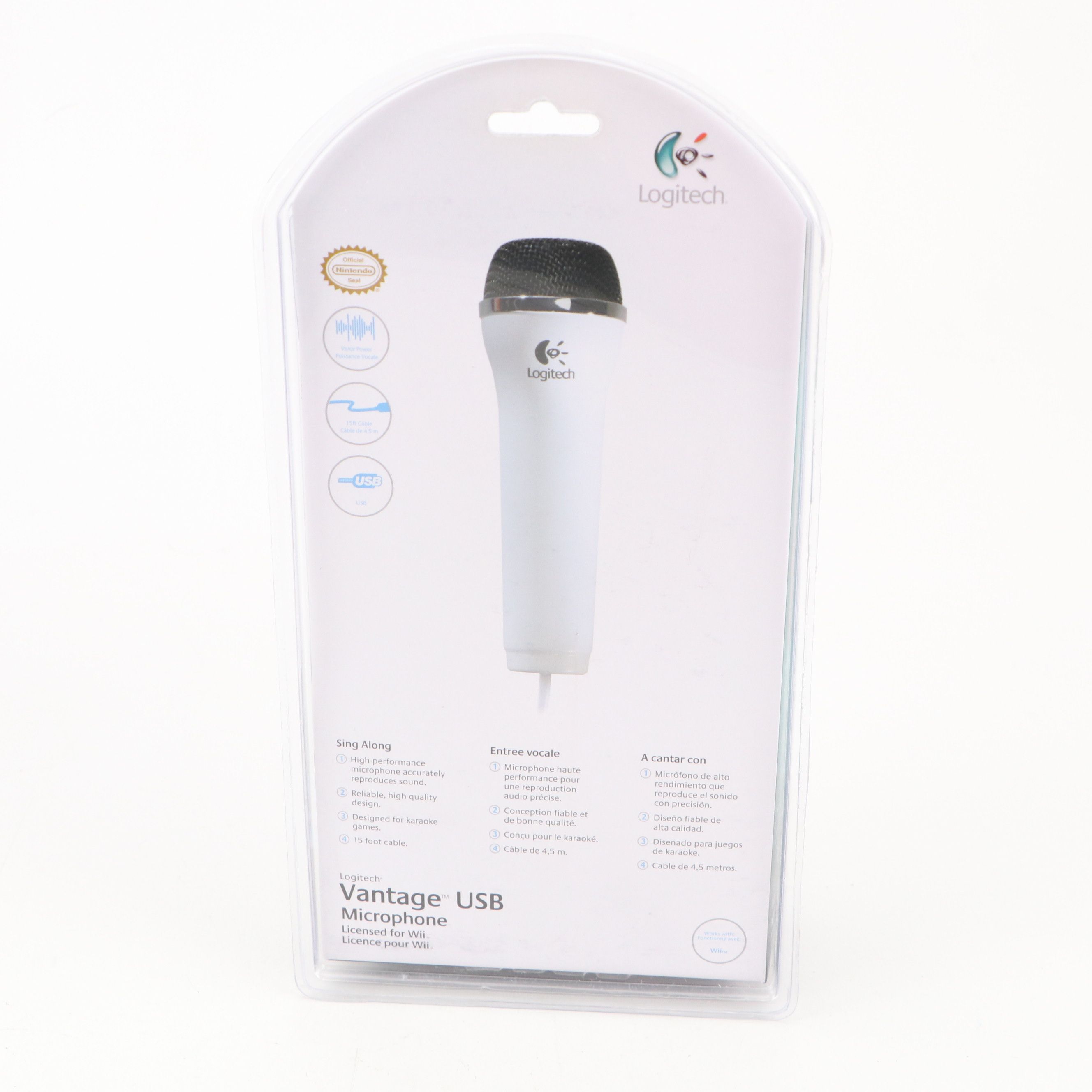 Logitech Vantage USB Microphones for Nintendo Wii with Game Cops Microphone