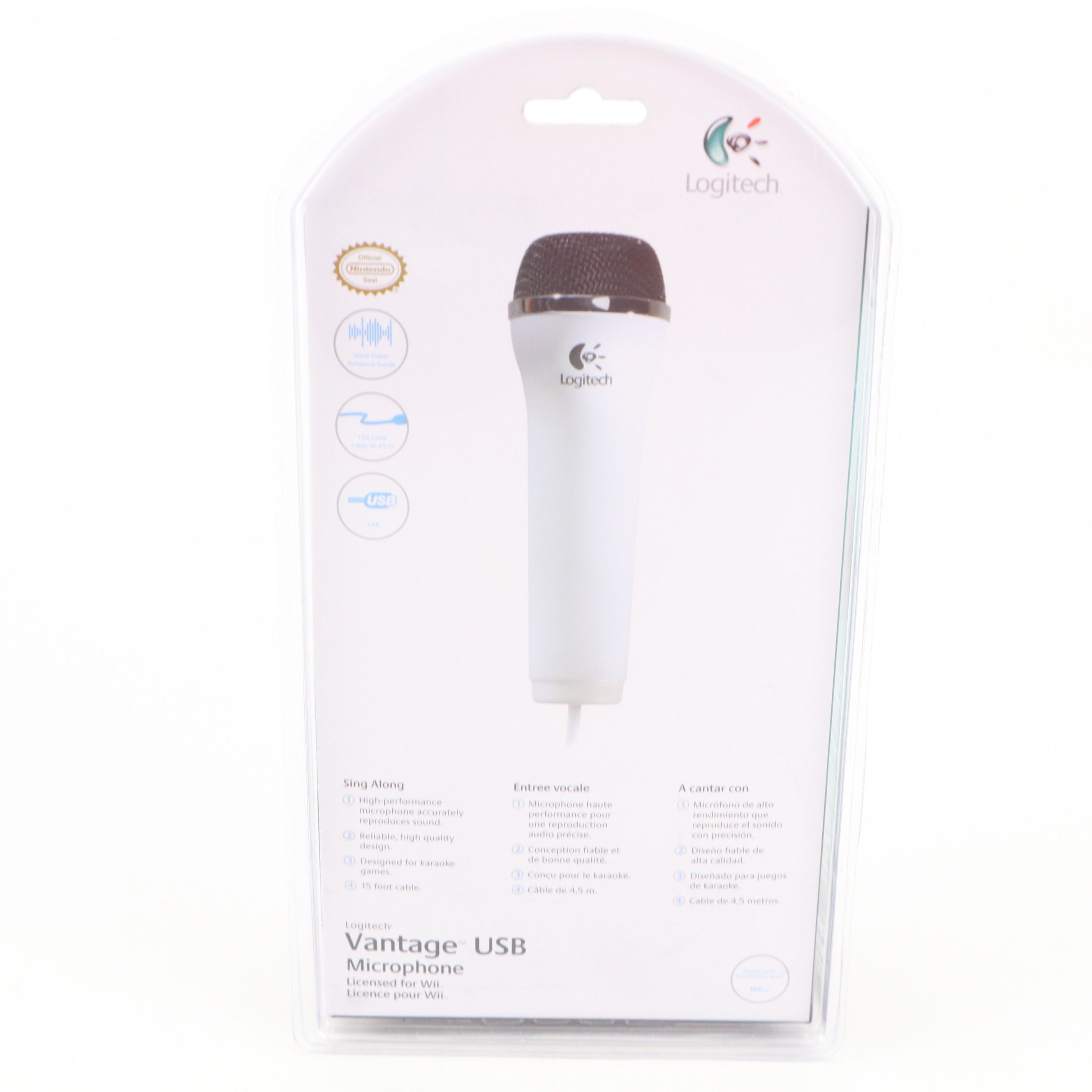 Logitech Vantage USB Microphones for Nintendo Wii with Game Cops Microphone