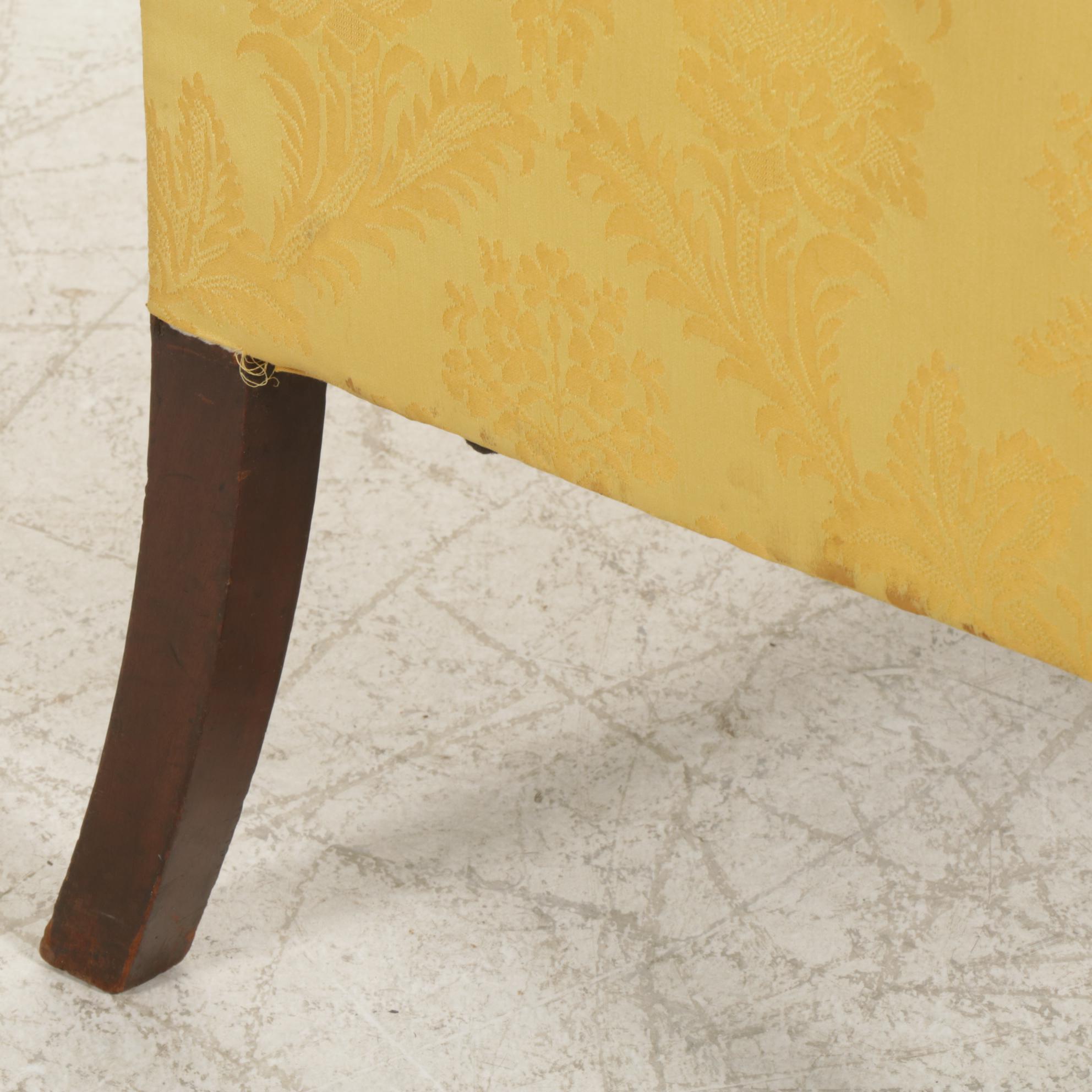 Sheraton Style Mahogany Sofa, Late 19th to Early 20th Century