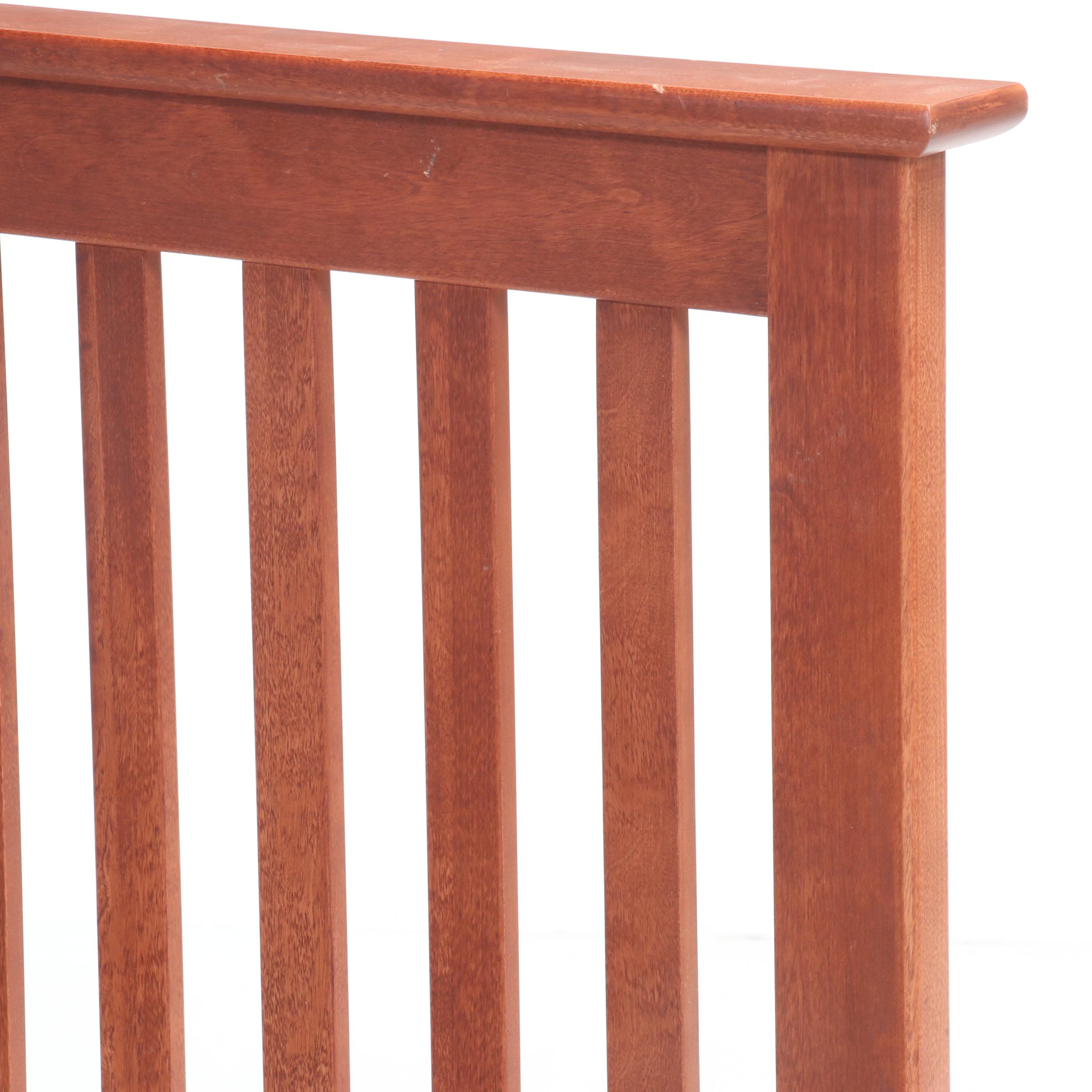 AP Industries Mission Style Cherry Finished Full Size Bed Frame