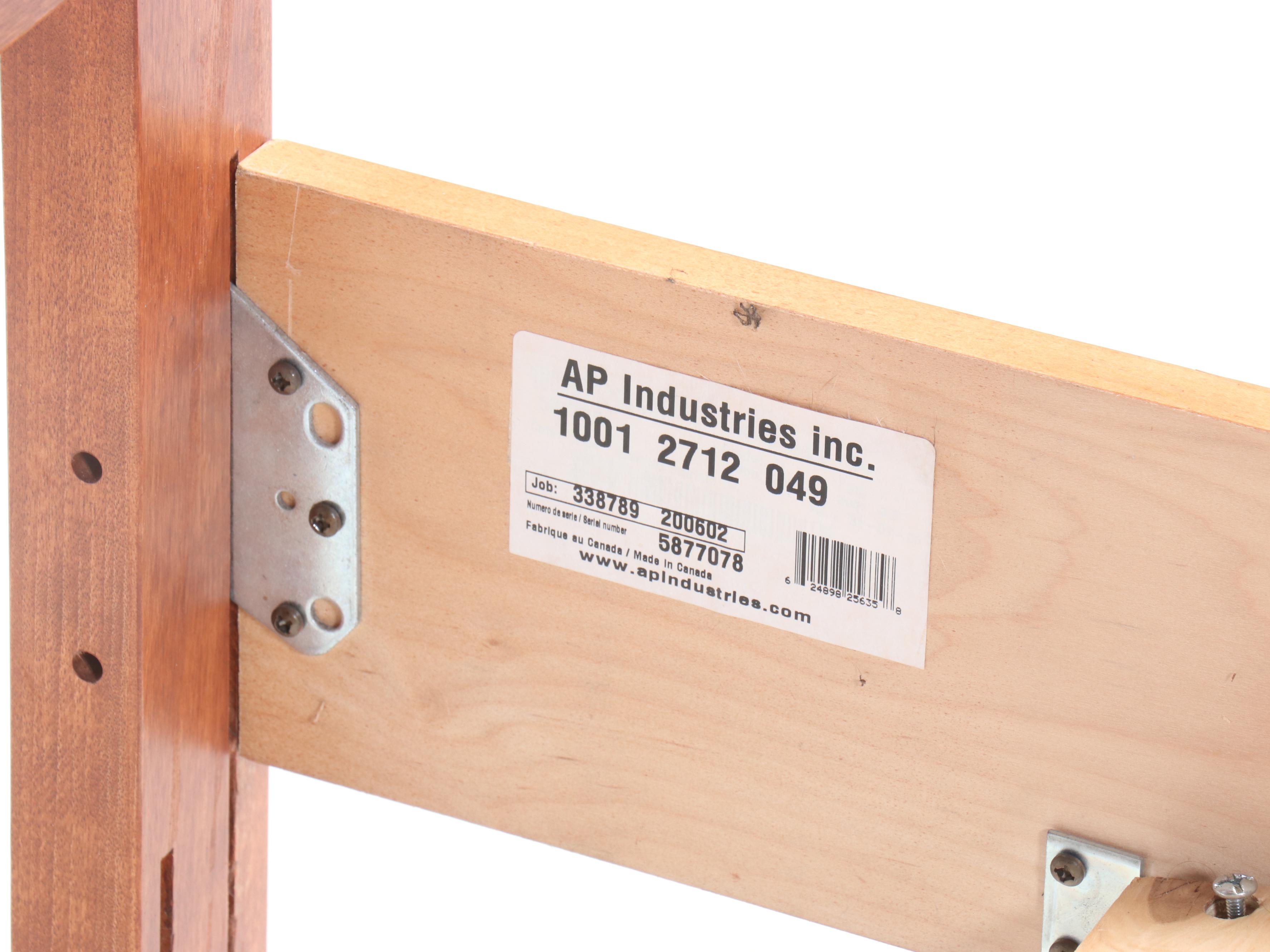 AP Industries Mission Style Cherry Finished Full Size Bed Frame