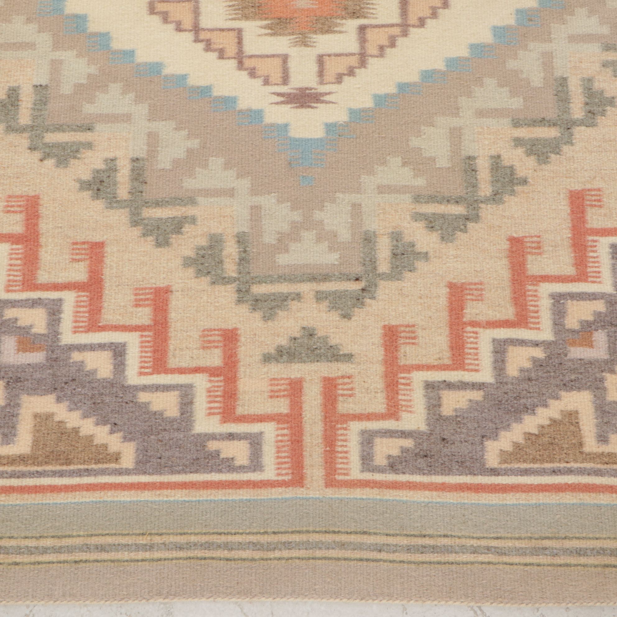 2'11 x 4' Handwoven Navajo Burntwater Accent Rug