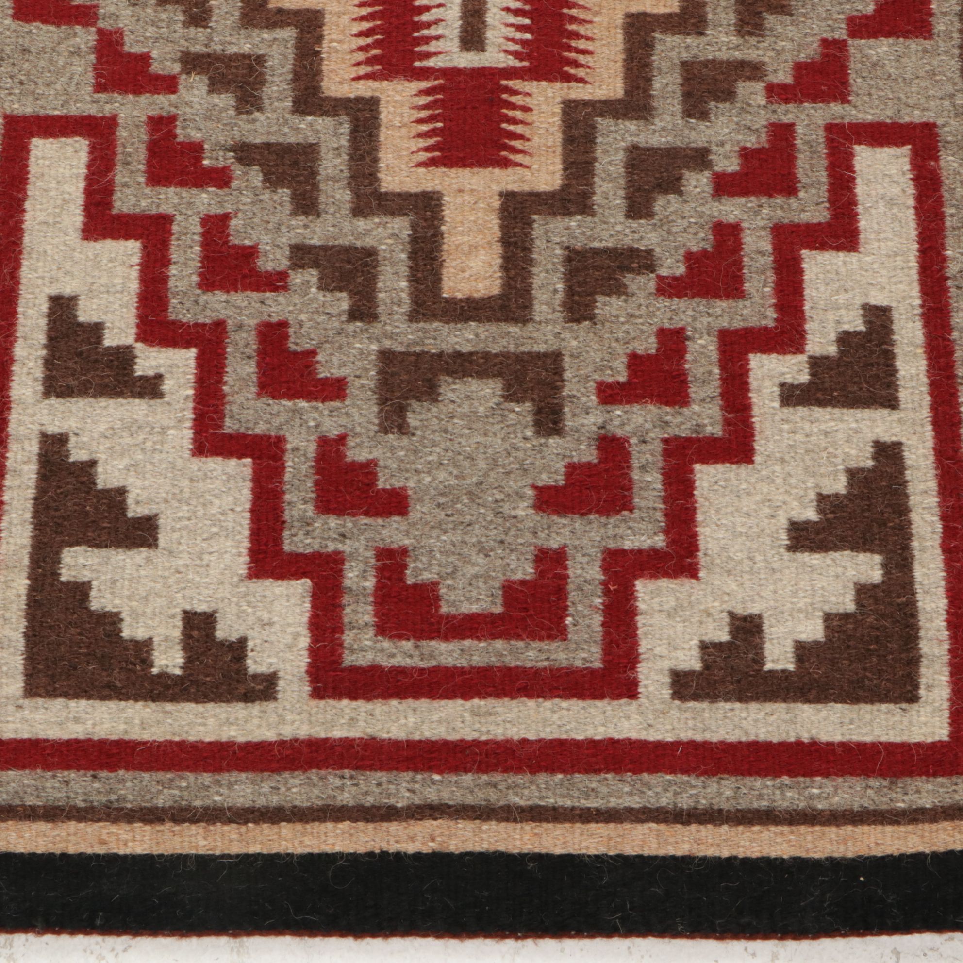 2'4 x 3'8 Handwoven Navajo Ganado Accent Rug