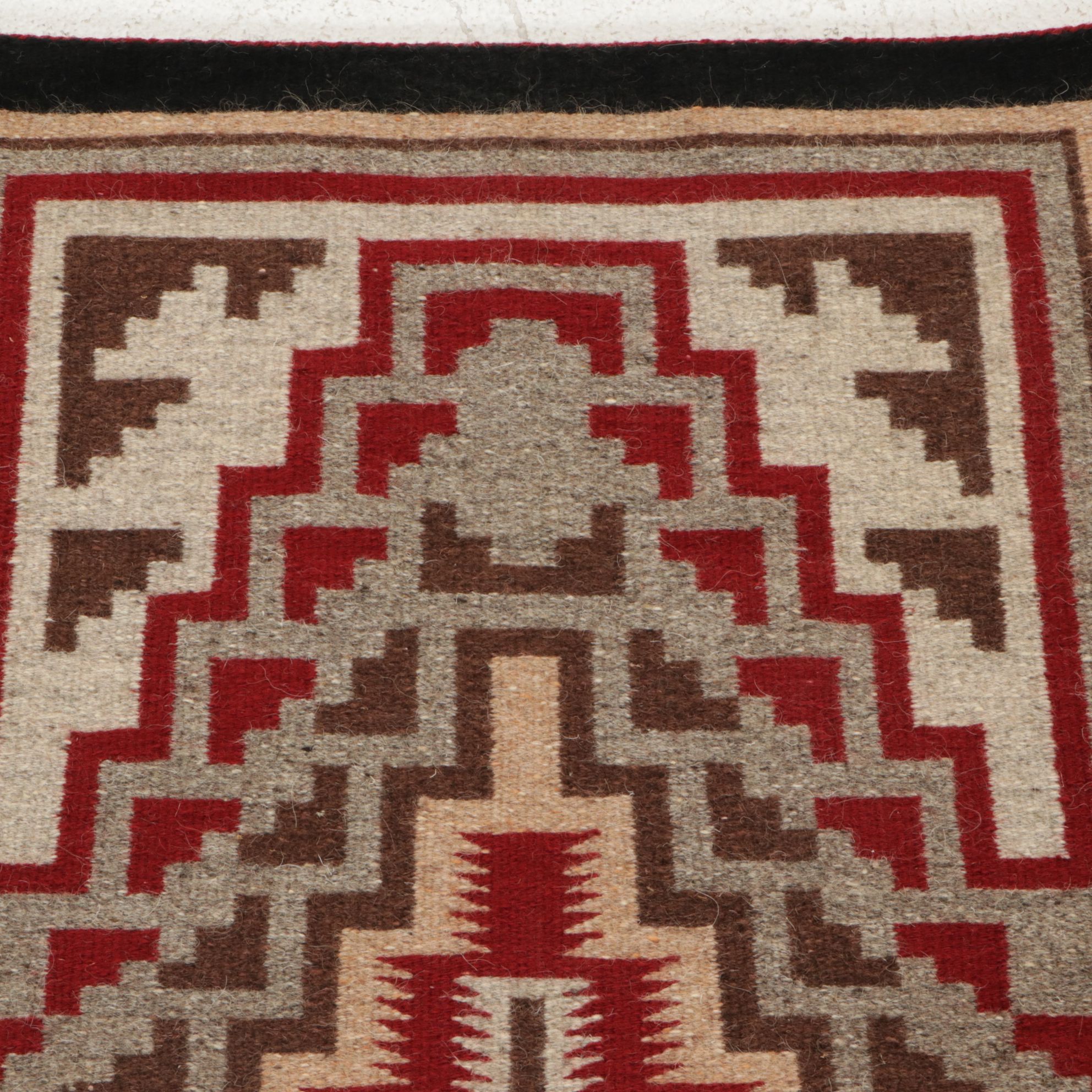 2'4 x 3'8 Handwoven Navajo Ganado Accent Rug