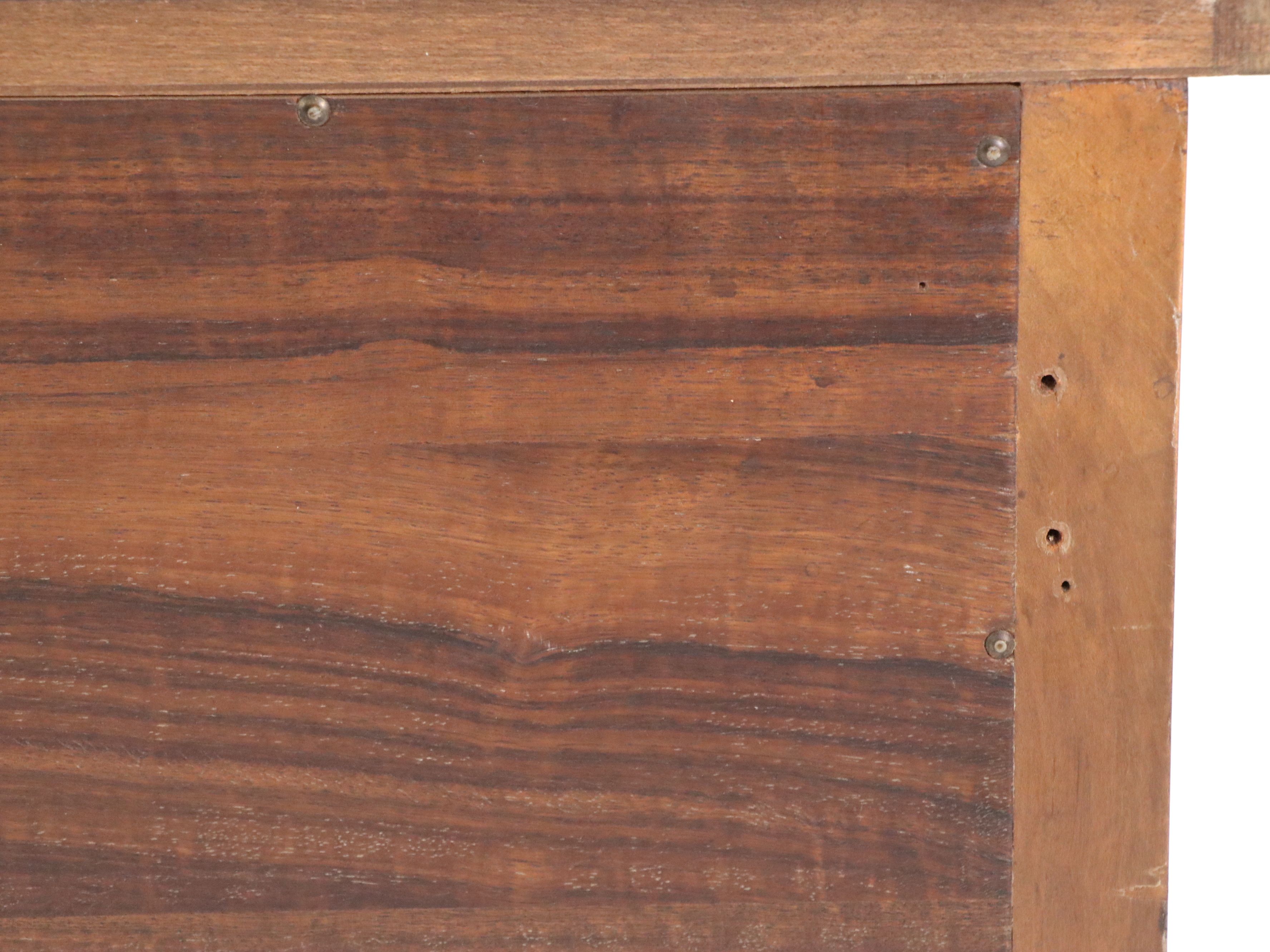 William and Mary Style Burl Wood Three-Drawer Chest