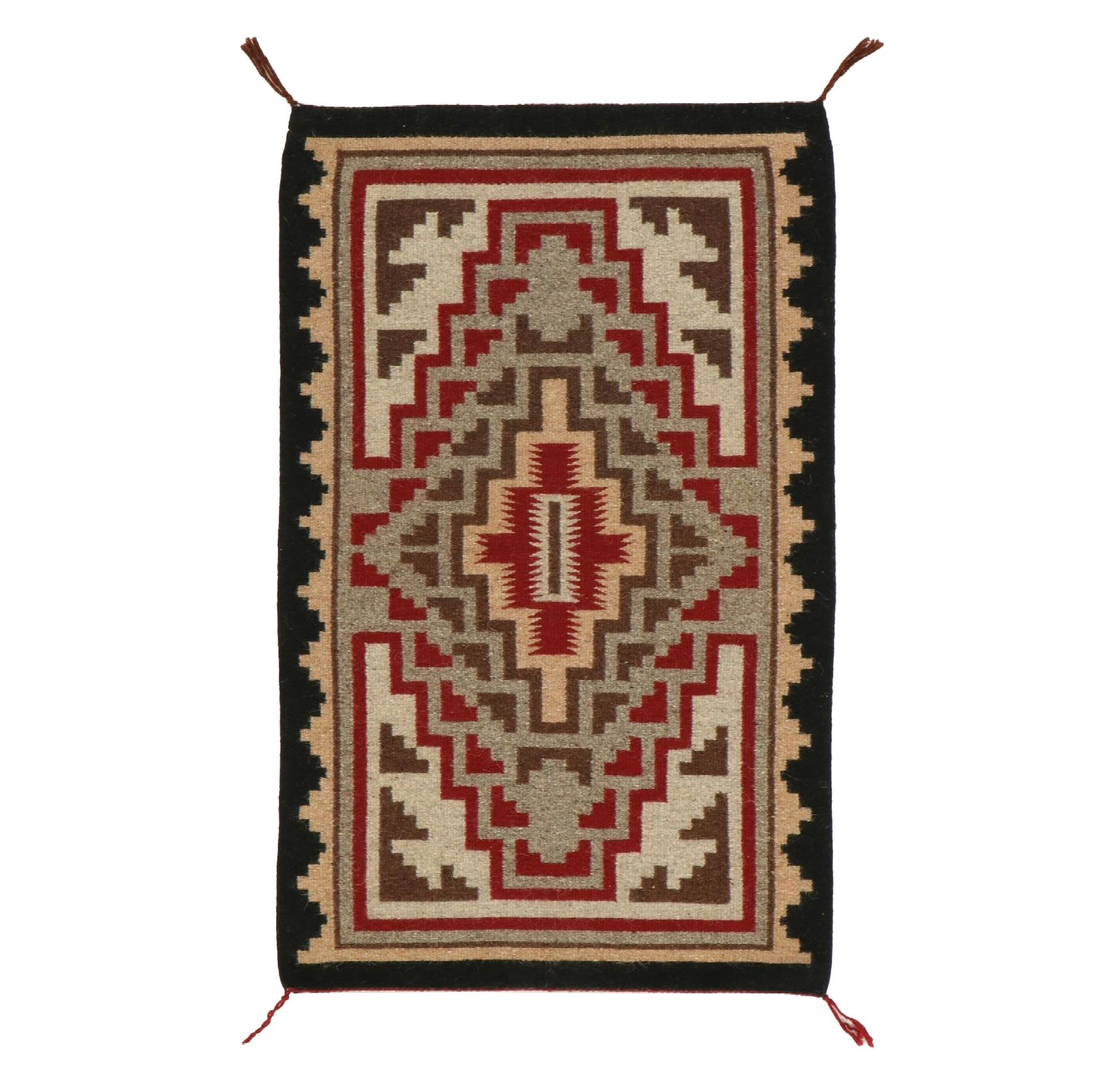 2'4 x 3'8 Handwoven Navajo Ganado Accent Rug
