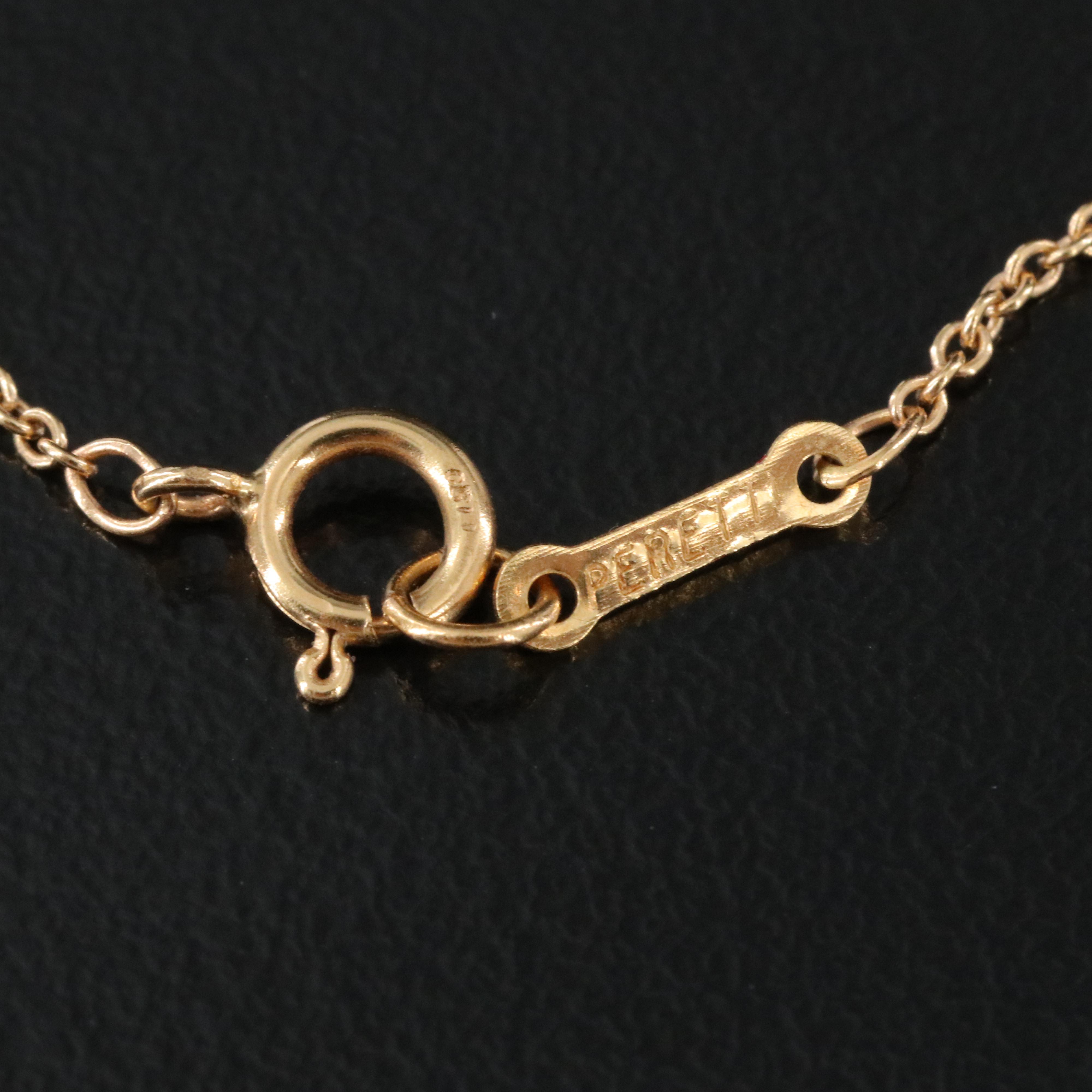 Elsa Peretti for Tiffany & Co. Bean Design 18K Necklace