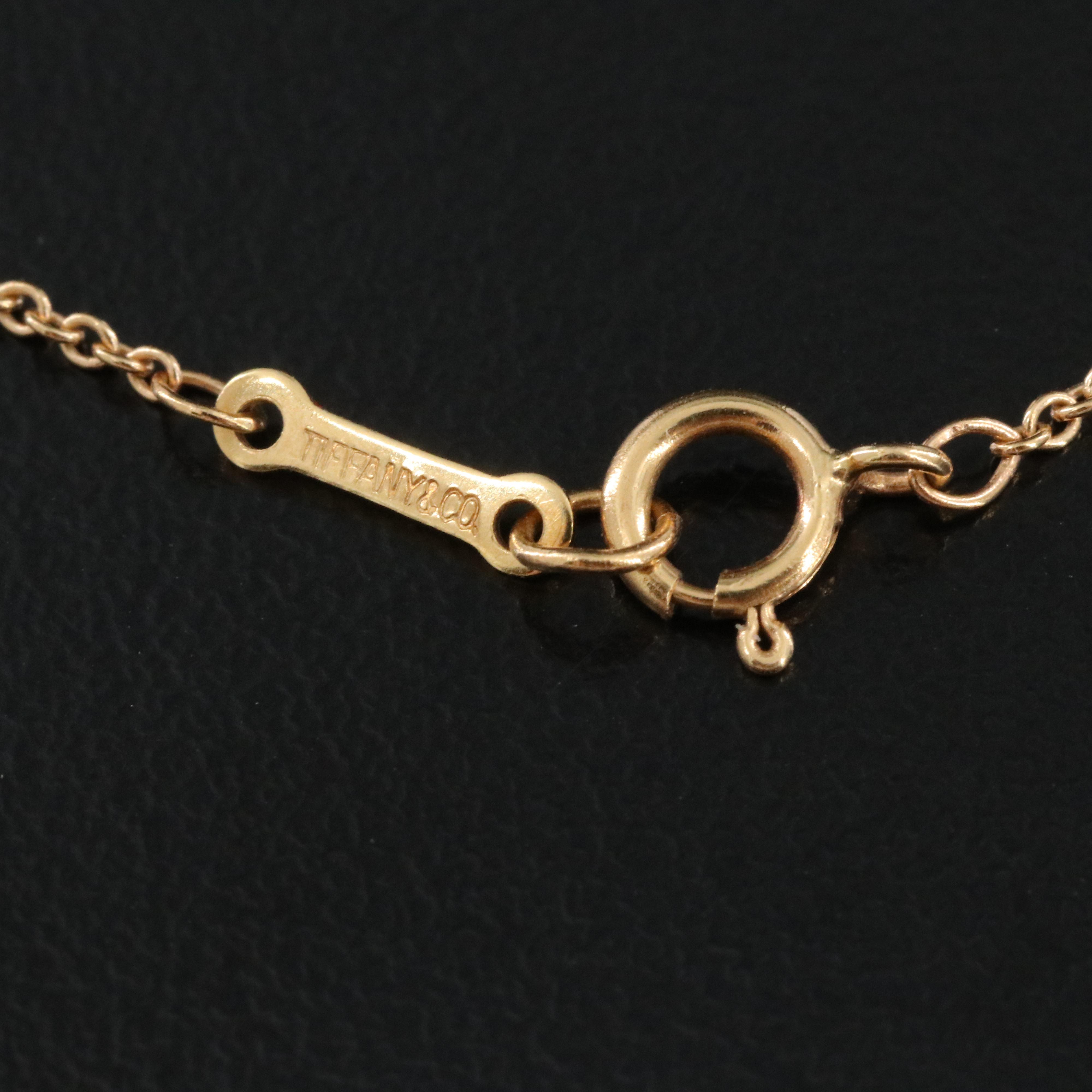Elsa Peretti for Tiffany & Co. Bean Design 18K Necklace