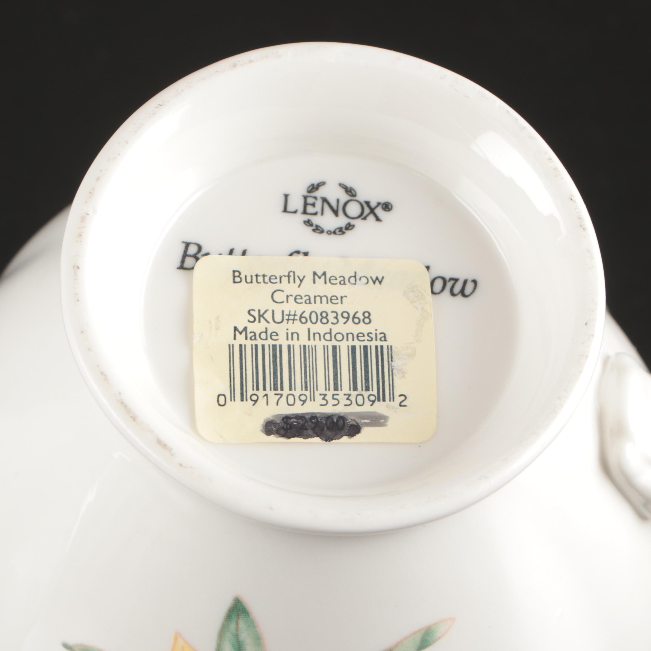 Lenox "Butterfly Meadow" Plastic Thermal Carafe with Ceramic Mugs and Dinnerware