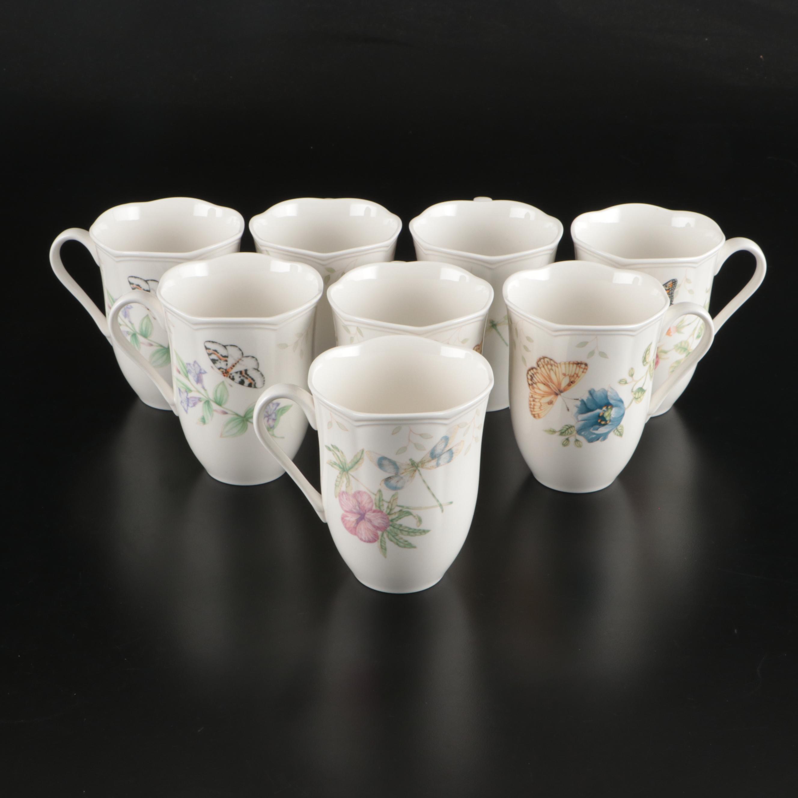 Lenox "Butterfly Meadow" Plastic Thermal Carafe with Ceramic Mugs and Dinnerware