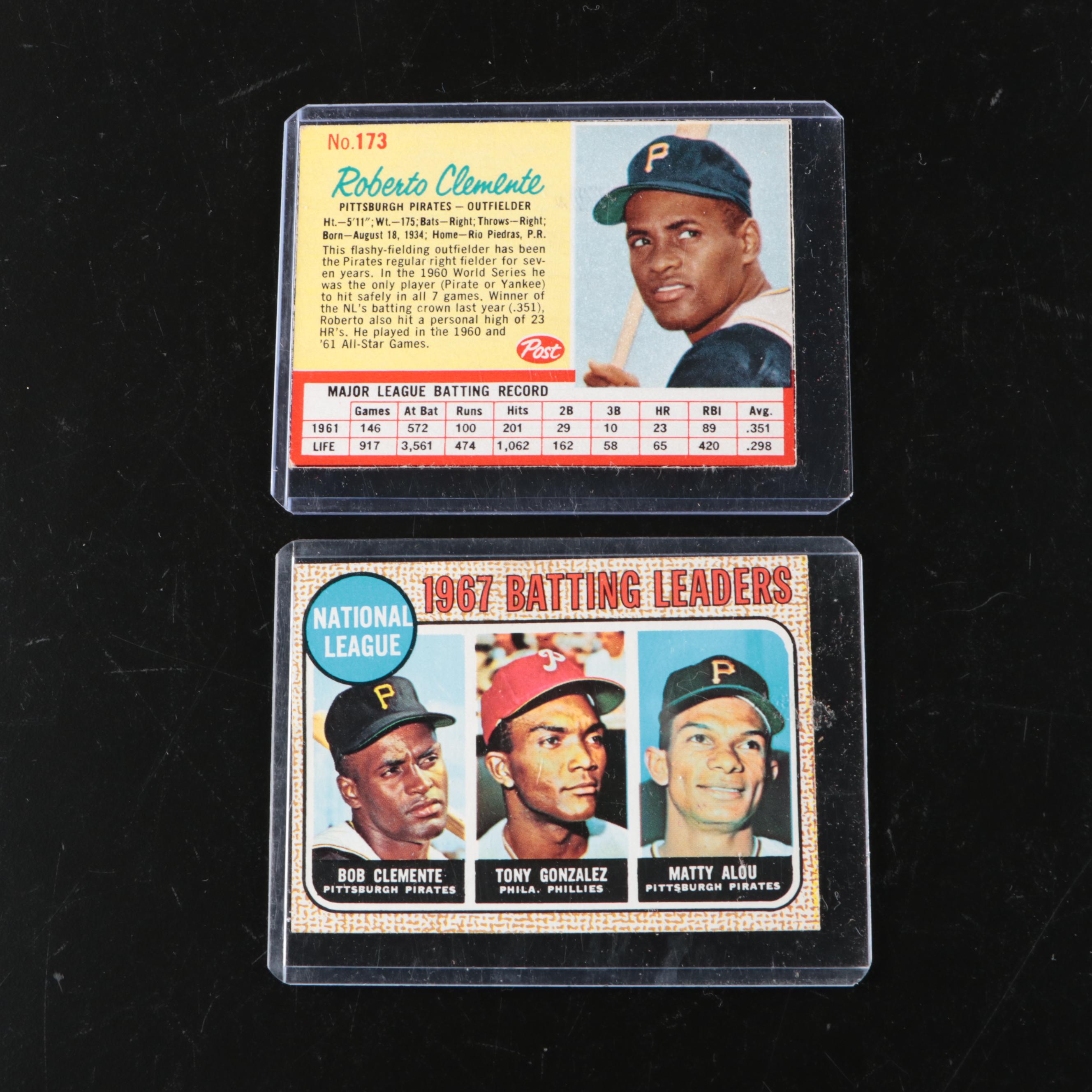 Roberto Clemente Pittsburgh Pirates Baseball Cards, 1960s-1970s