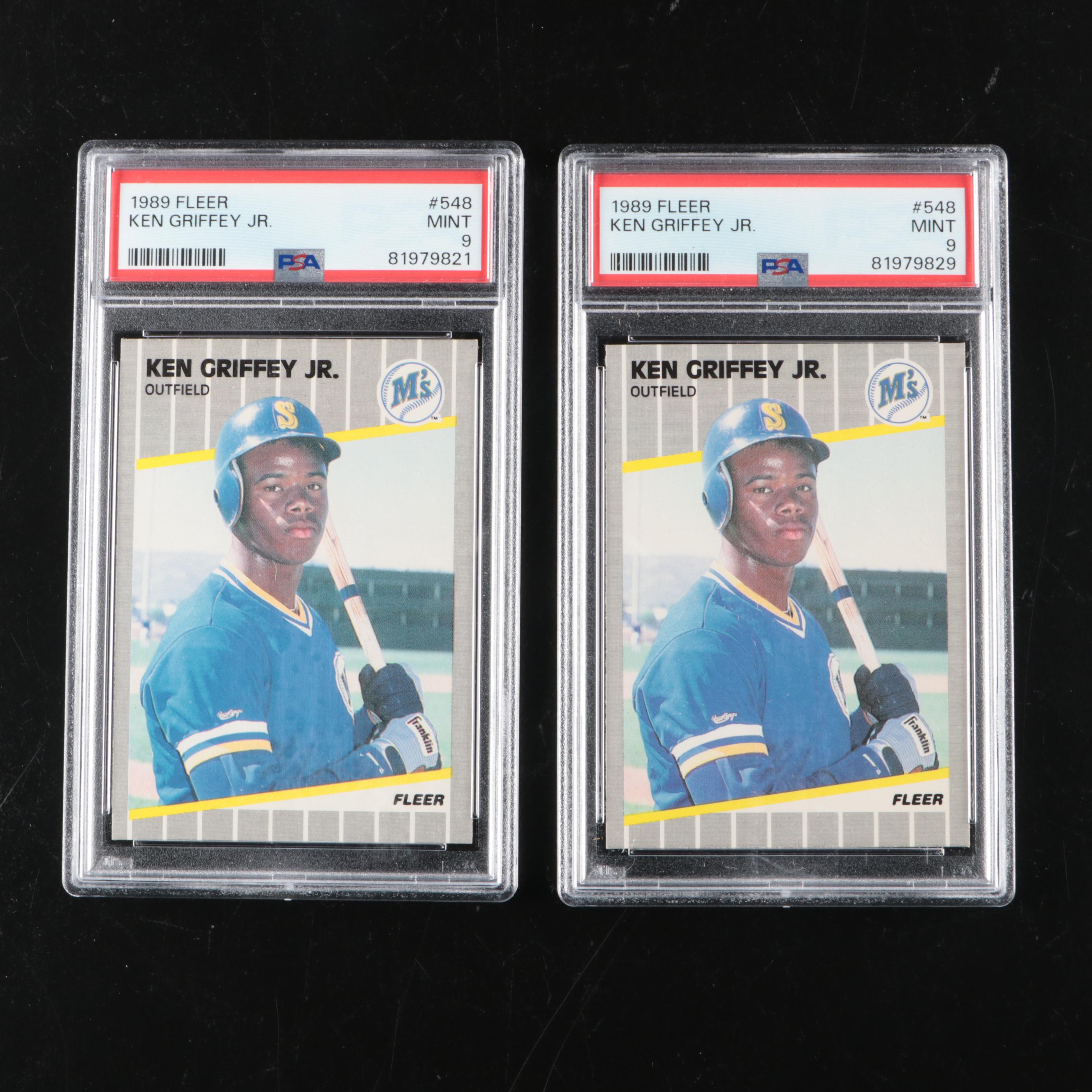 1989 Ken Griffey Jr. PSA Graded Rookie Cards with More