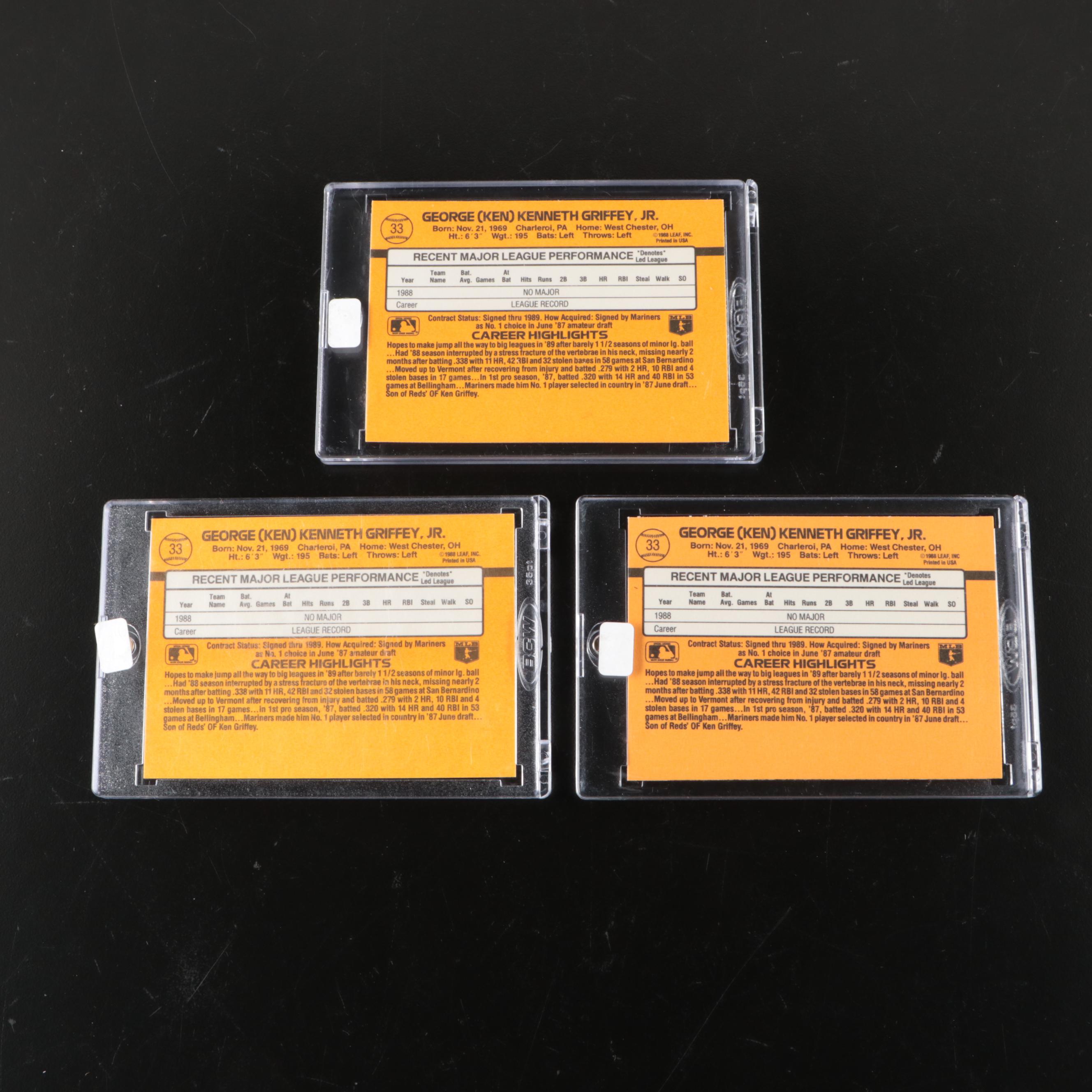 1989 Ken Griffey Jr. PSA Graded Rookie Cards with More