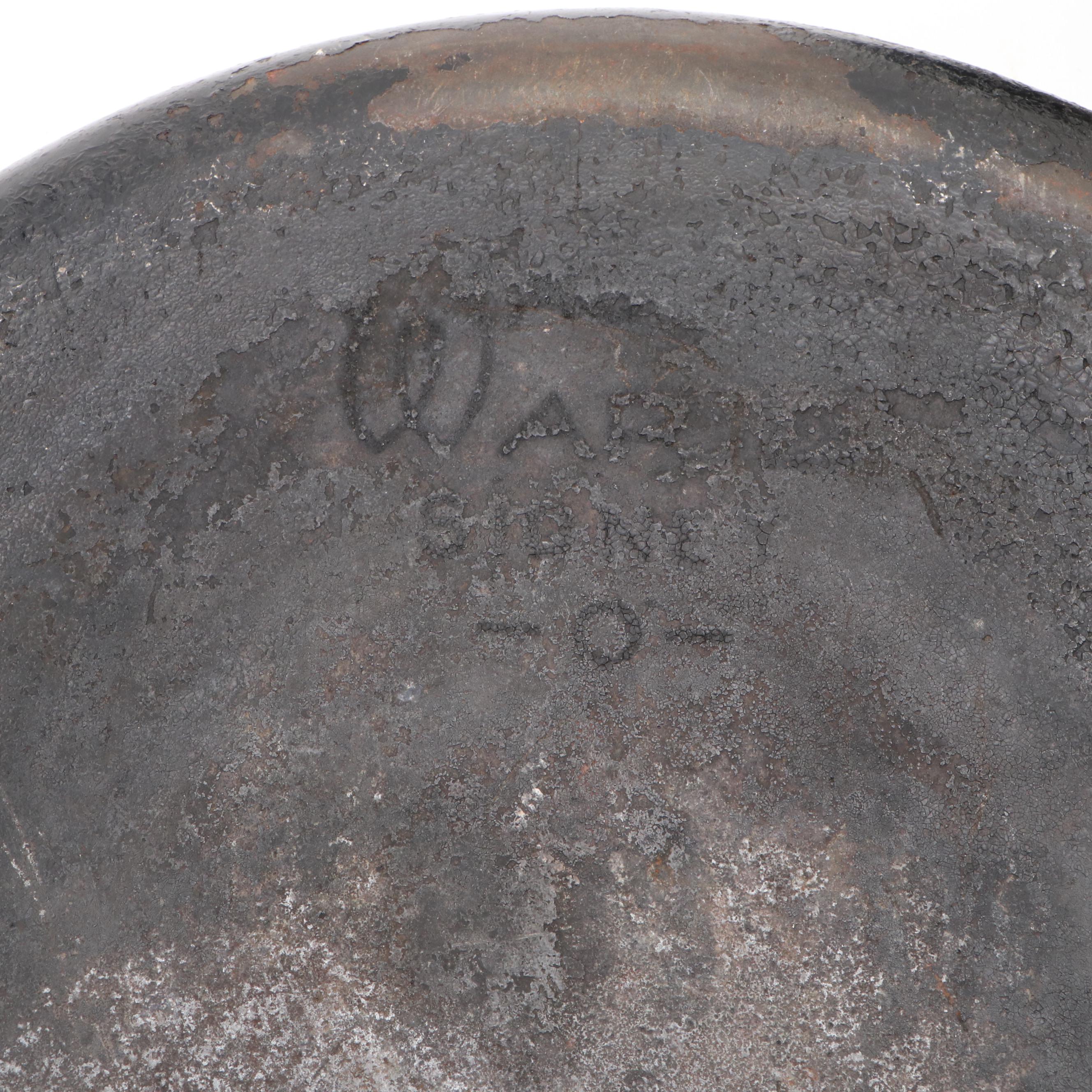 All-Clad Griddle with Wapak and Wagner Ware Sidney Cast Iron Skillets