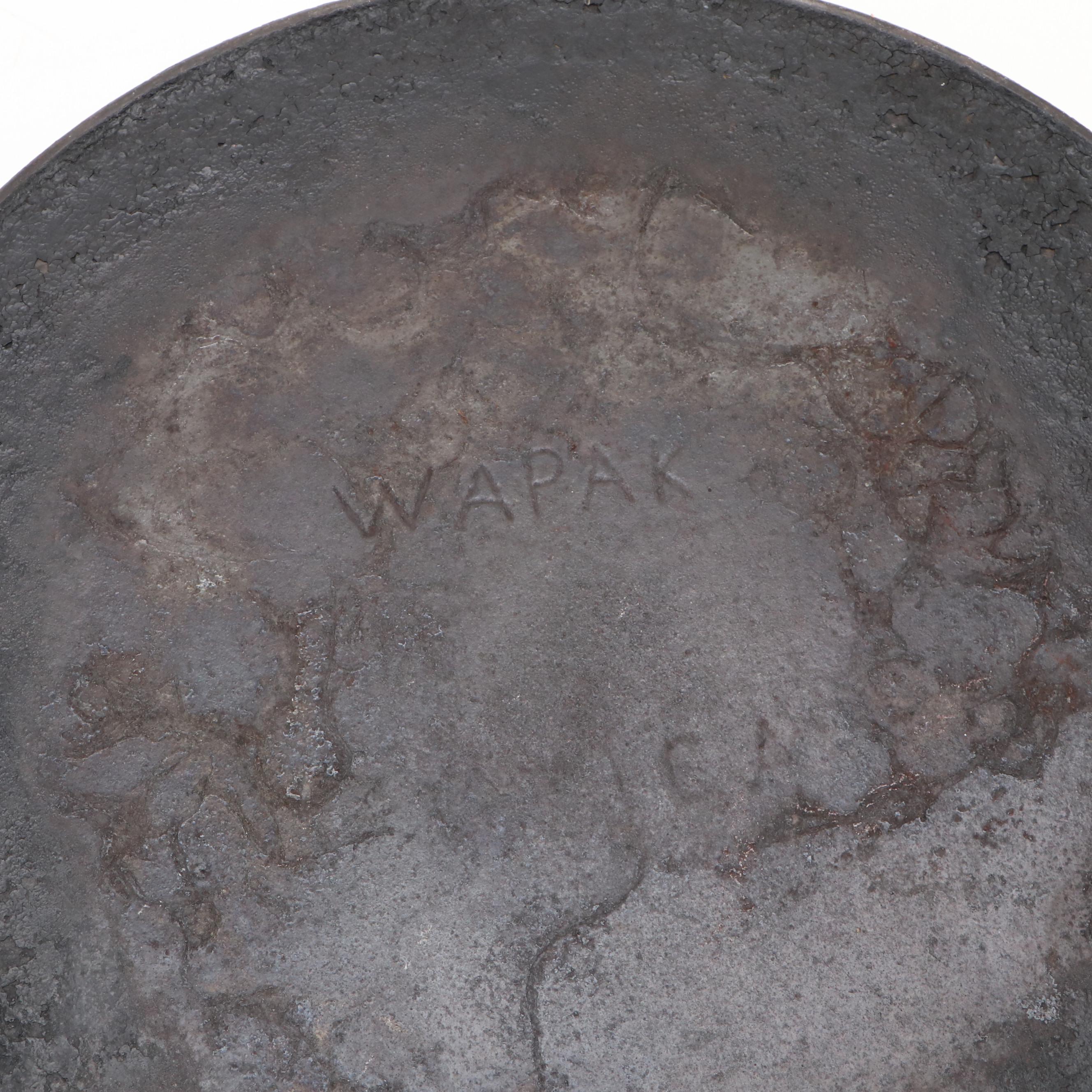 All-Clad Griddle with Wapak and Wagner Ware Sidney Cast Iron Skillets