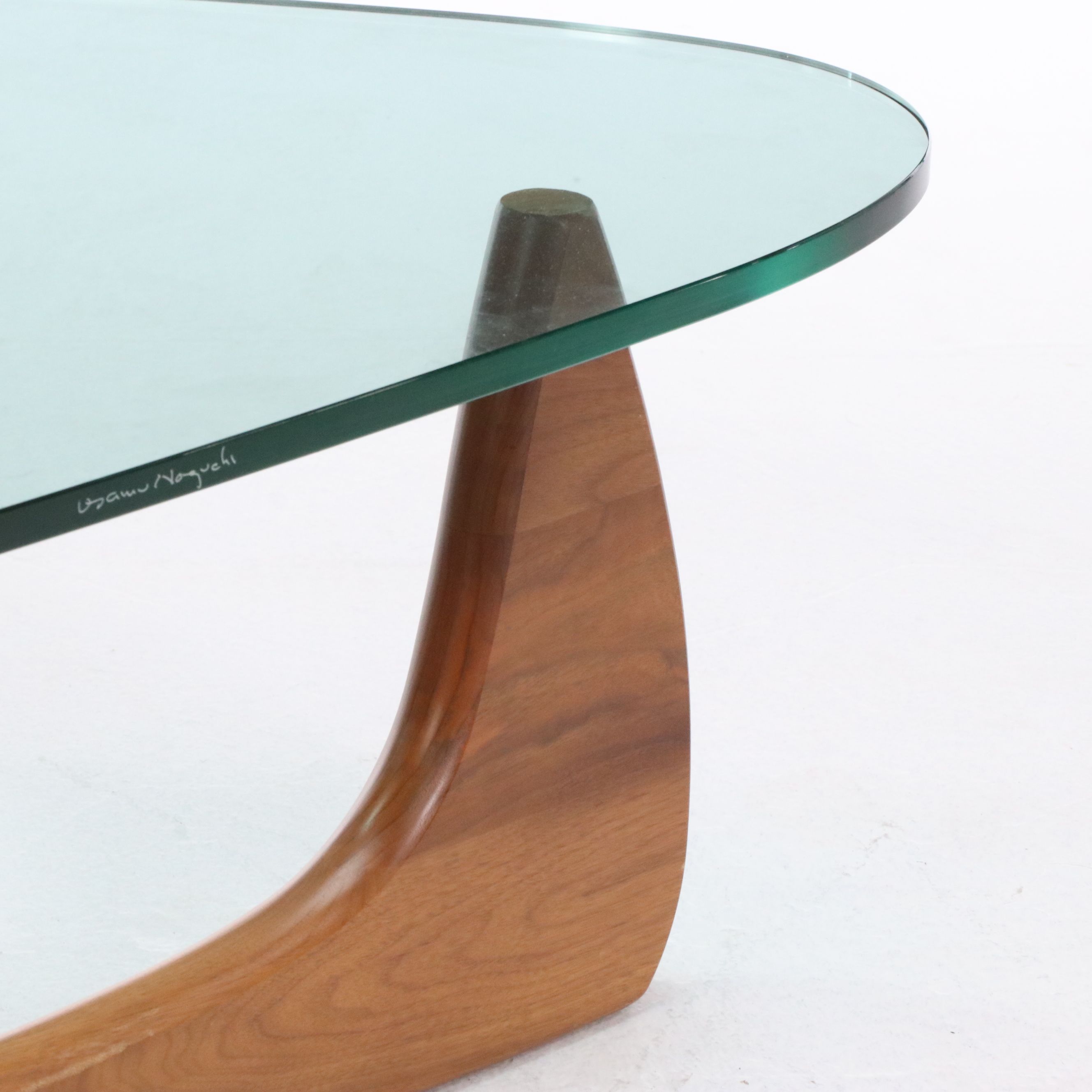 Isamu Noguchi for Herman Miller "Noguchi" Walnut and Glass Coffee Table