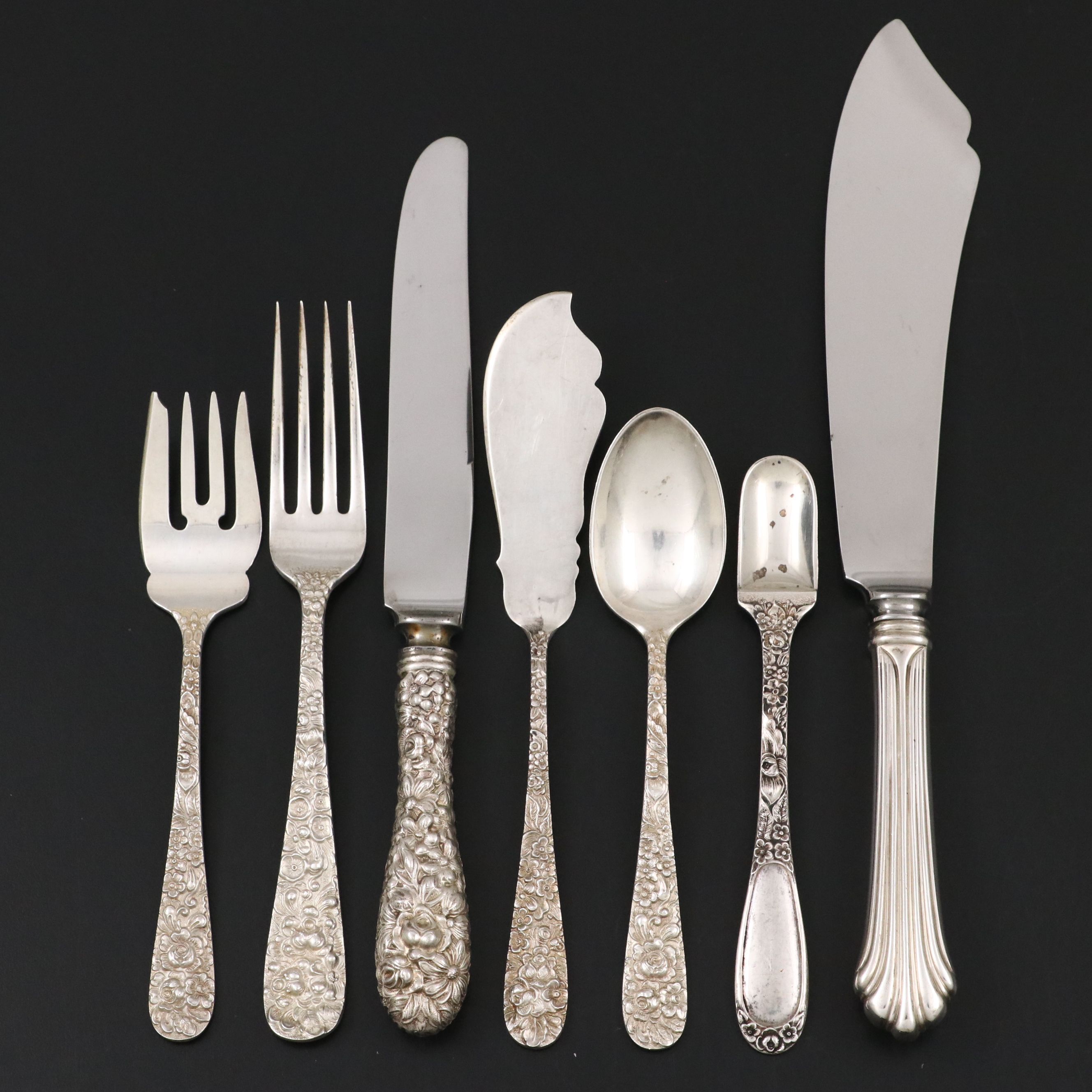 Kirk Stieff "Stieff Rose" and Other Sterling Silver Flatware