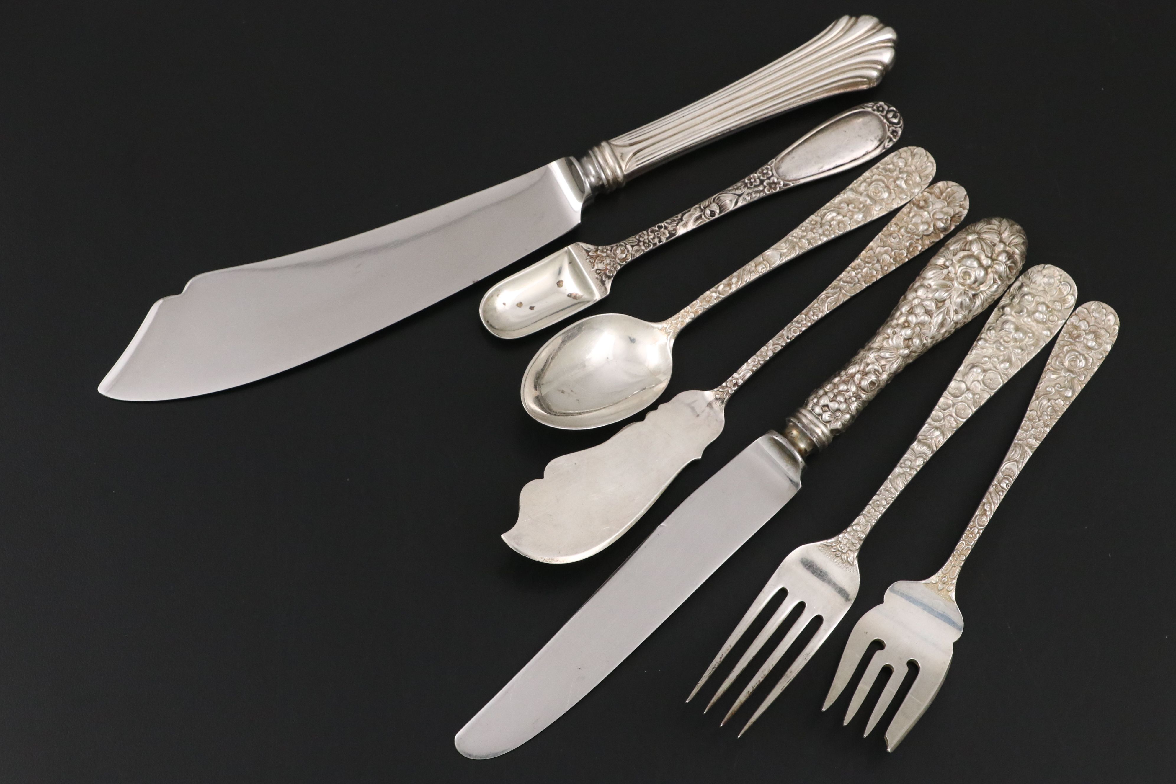 Kirk Stieff "Stieff Rose" and Other Sterling Silver Flatware