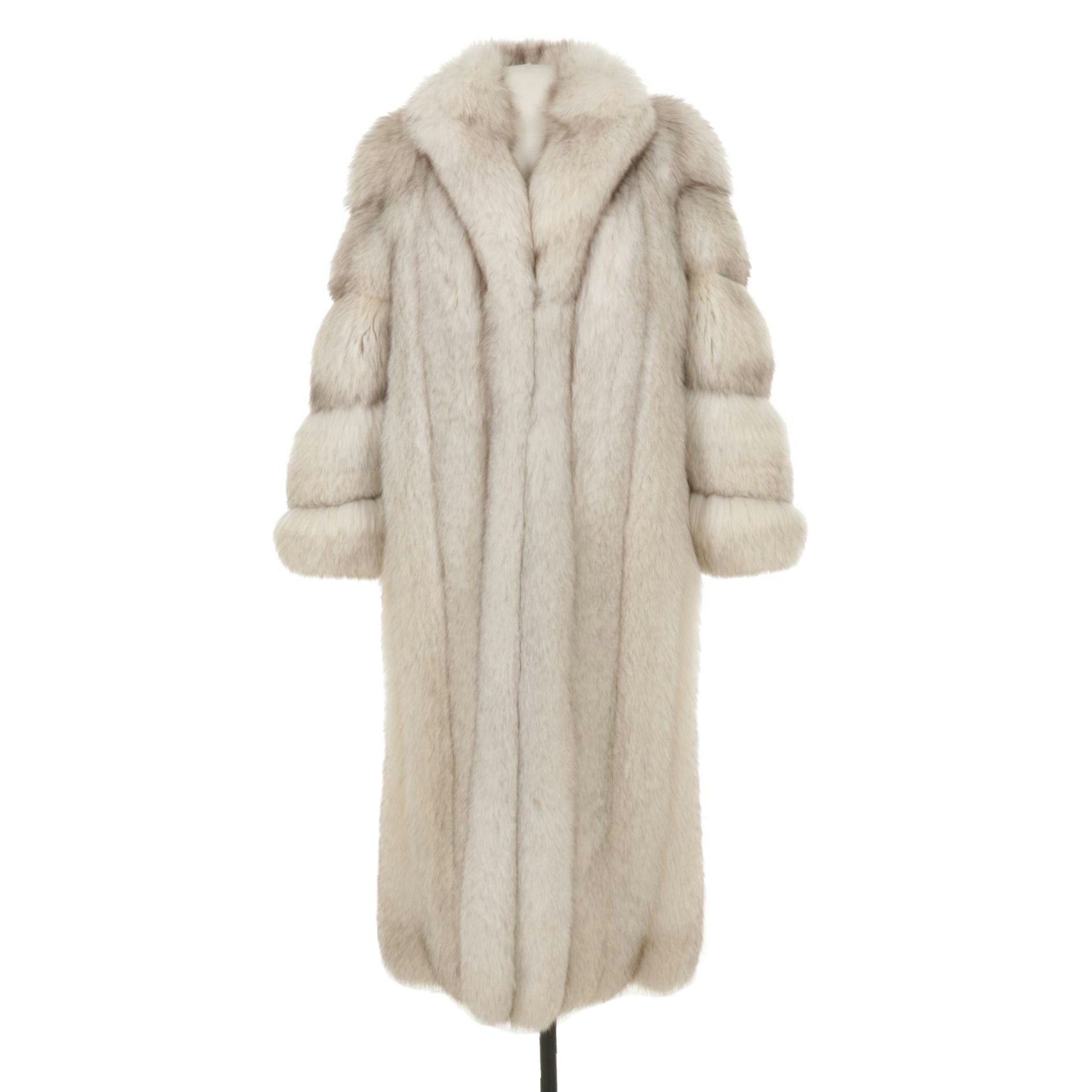Blue Fox Fur Full Skin Long Coat by Berger Fur Co.