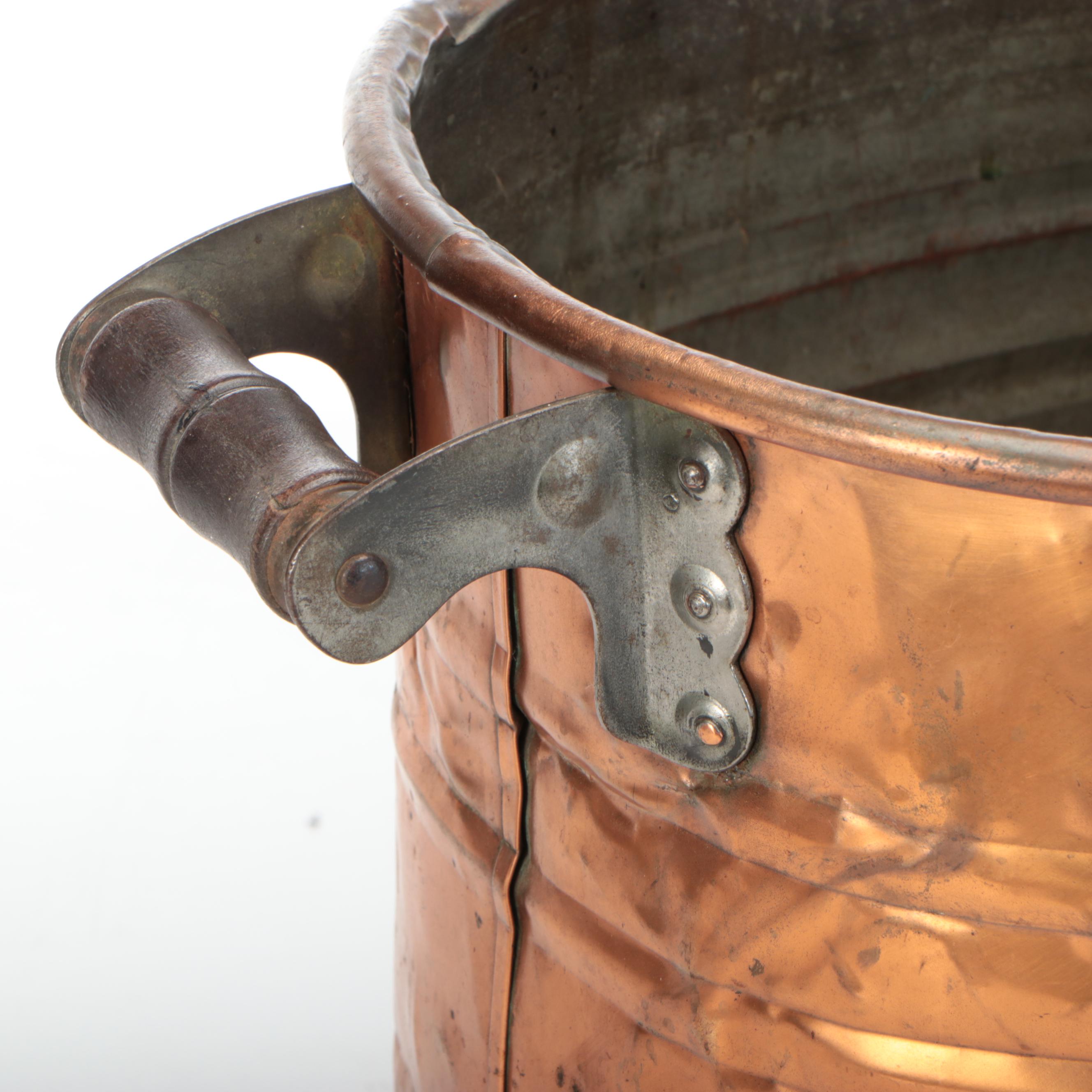 Copper Boiler Wash Tub, Early 20th Century
