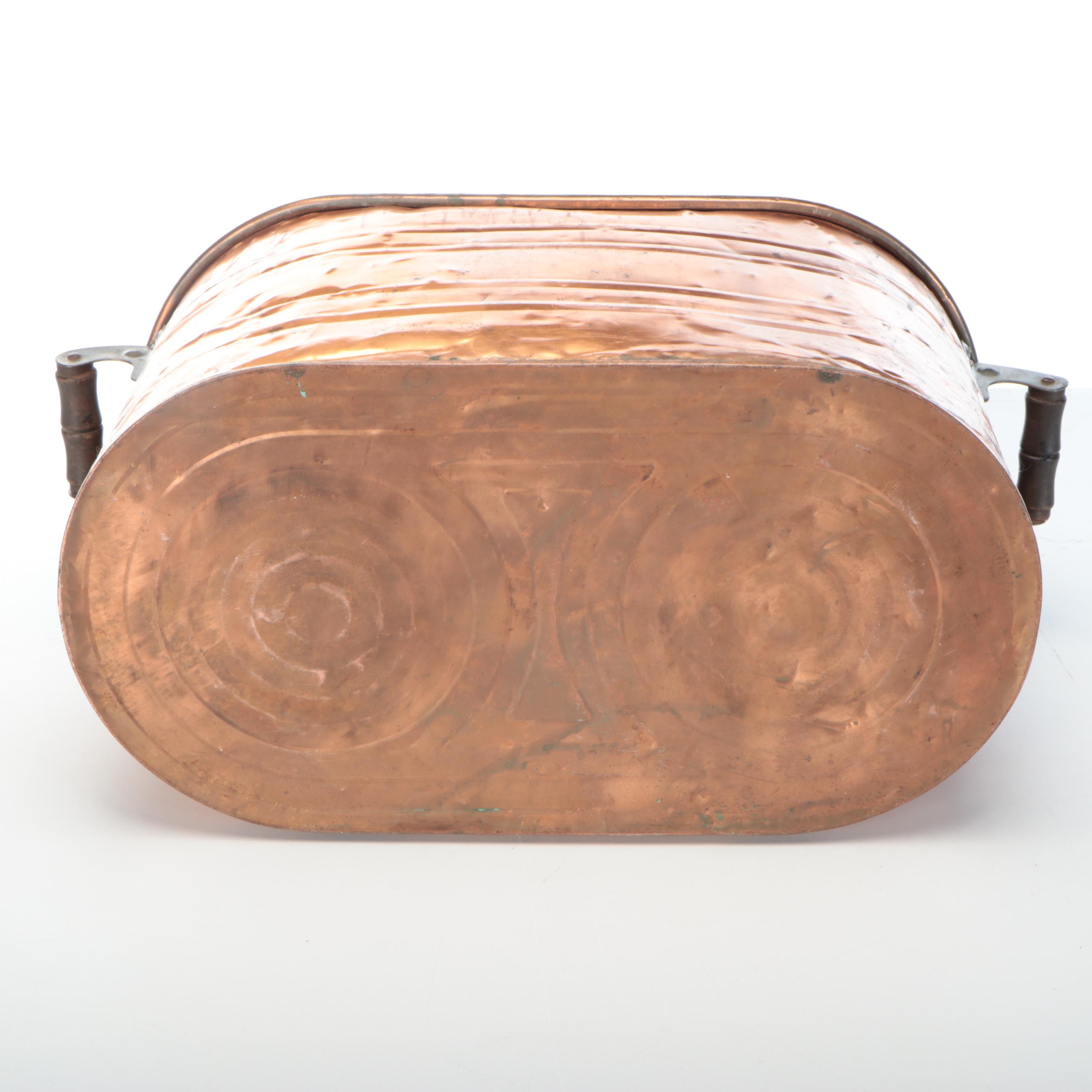 Copper Boiler Wash Tub, Early 20th Century