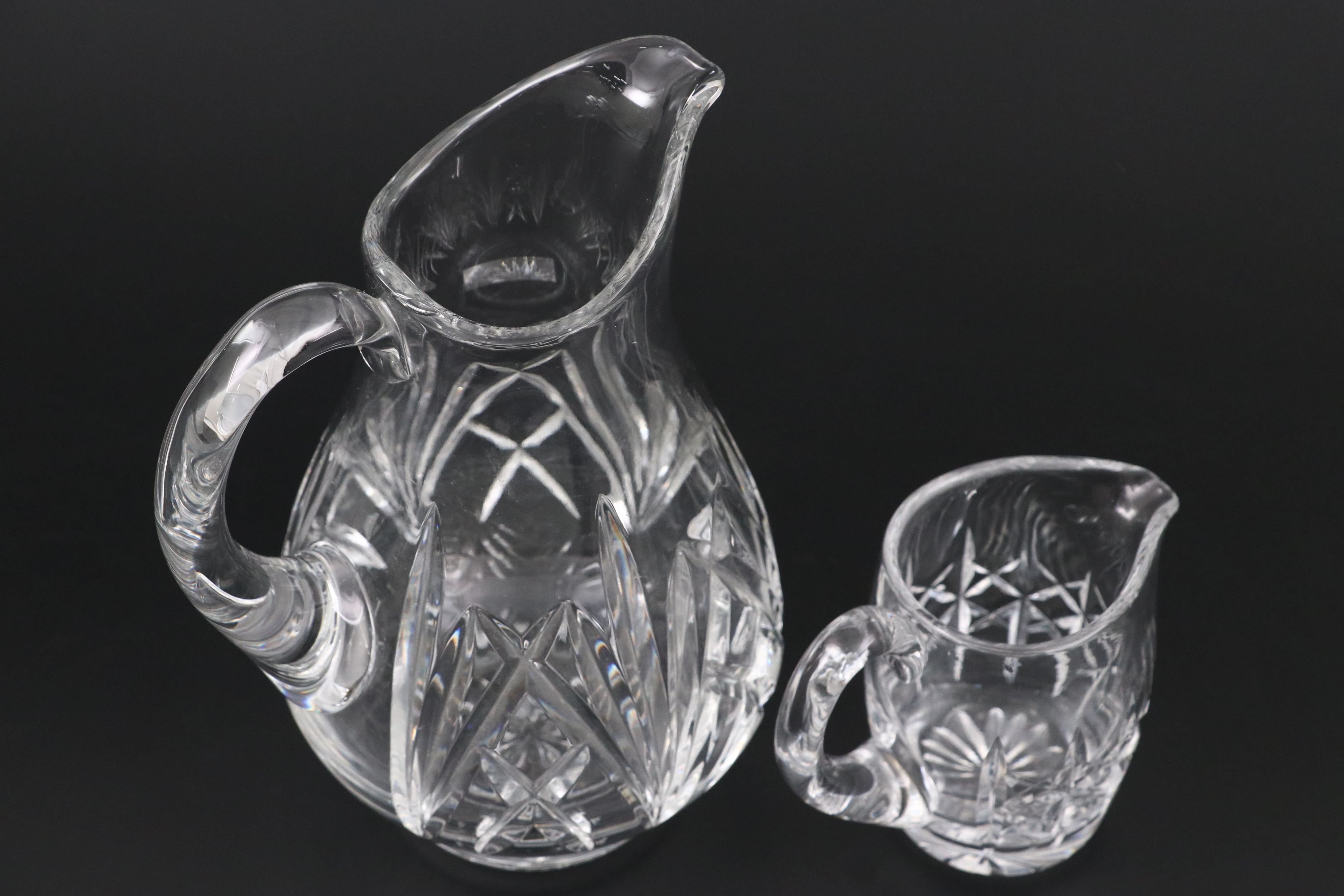 Waterford Marquis "Brookside" Pitcher and "Markham" Creamer with Crystal Bowl