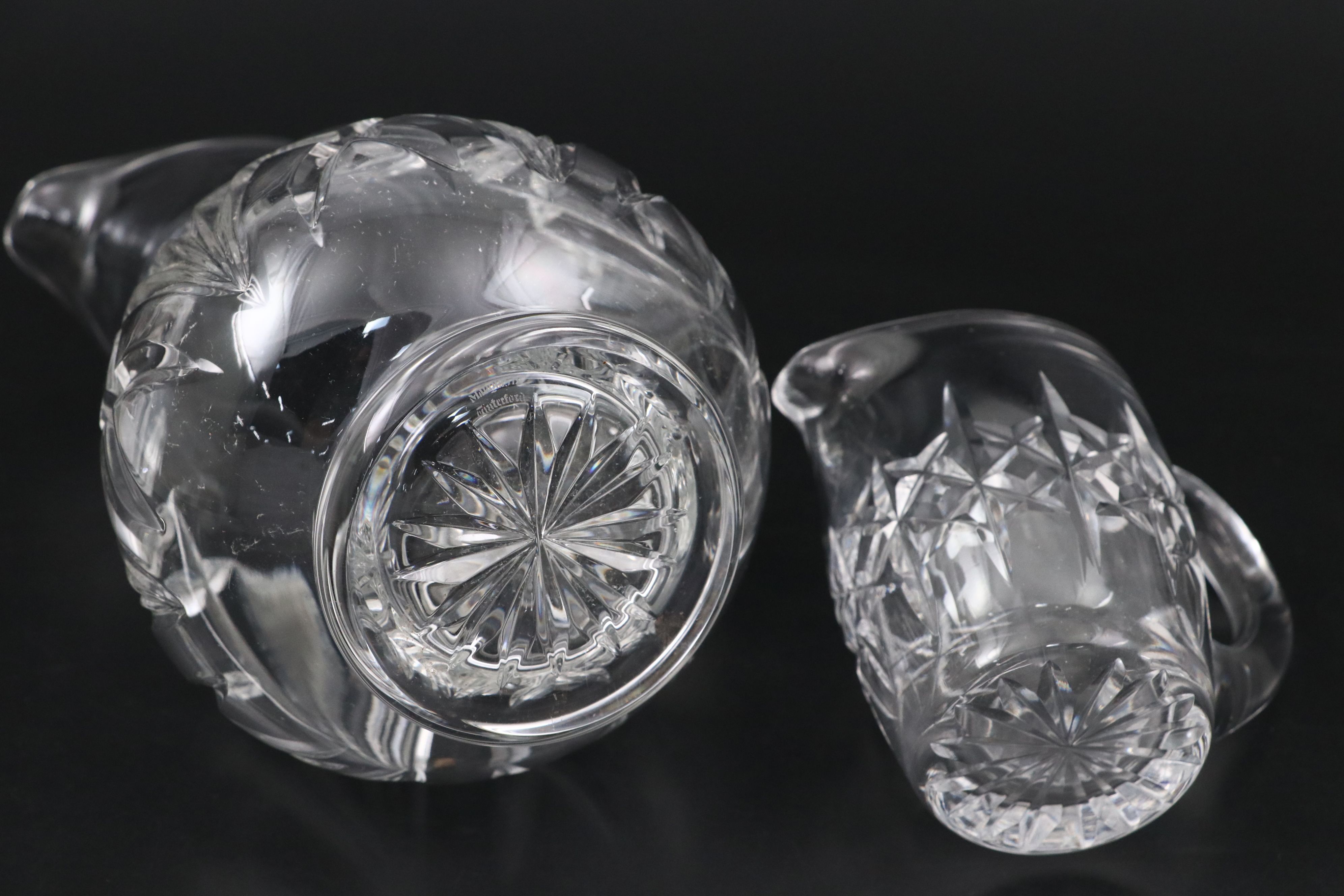 Waterford Marquis "Brookside" Pitcher and "Markham" Creamer with Crystal Bowl