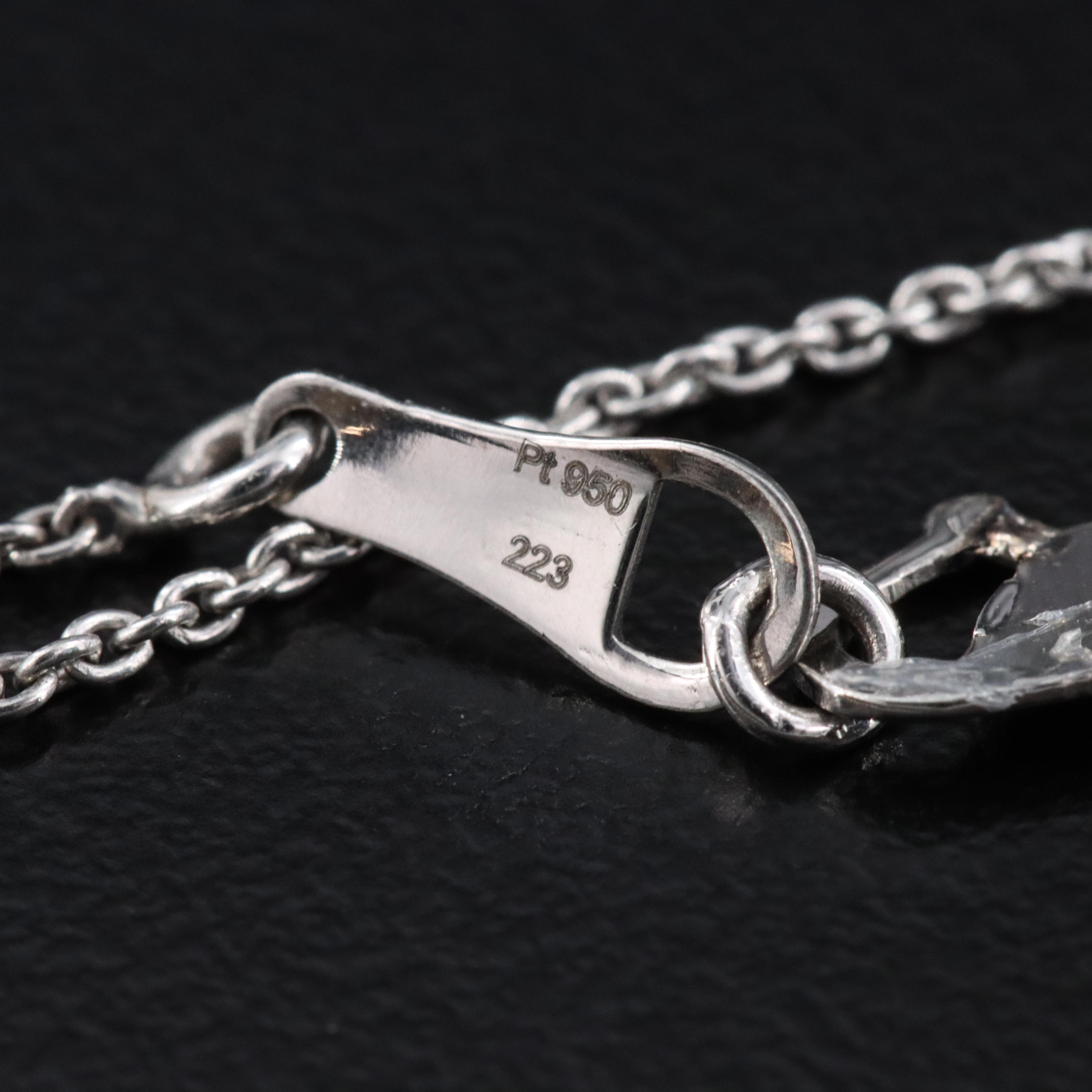 Platinum 3.02 CT Lab Grown Diamond Solitaire Necklace with IGI Report