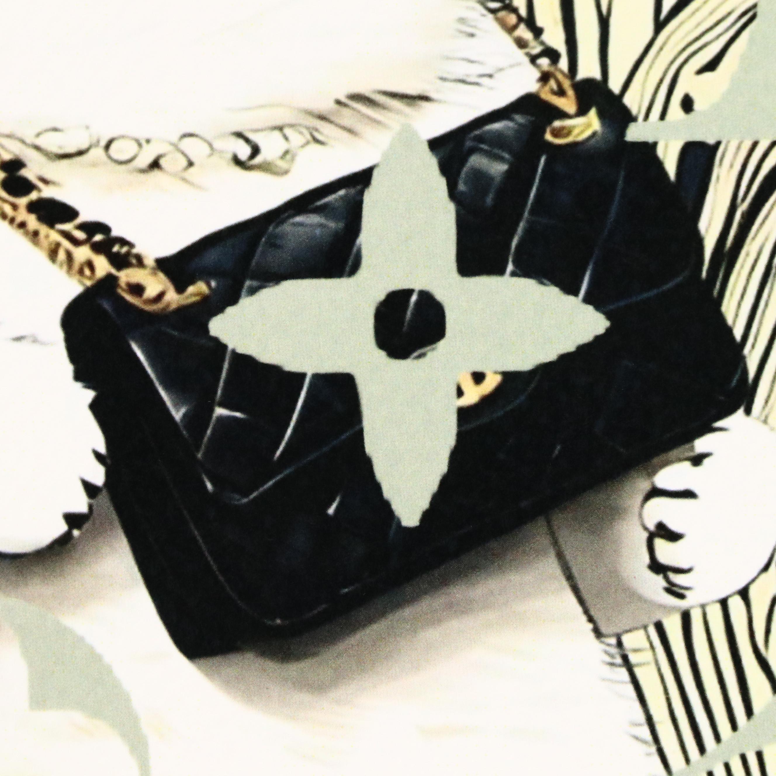 Death NYC Pop Art Digital Print Homage to Louis Vuitton x Chanel x Cat, 2024