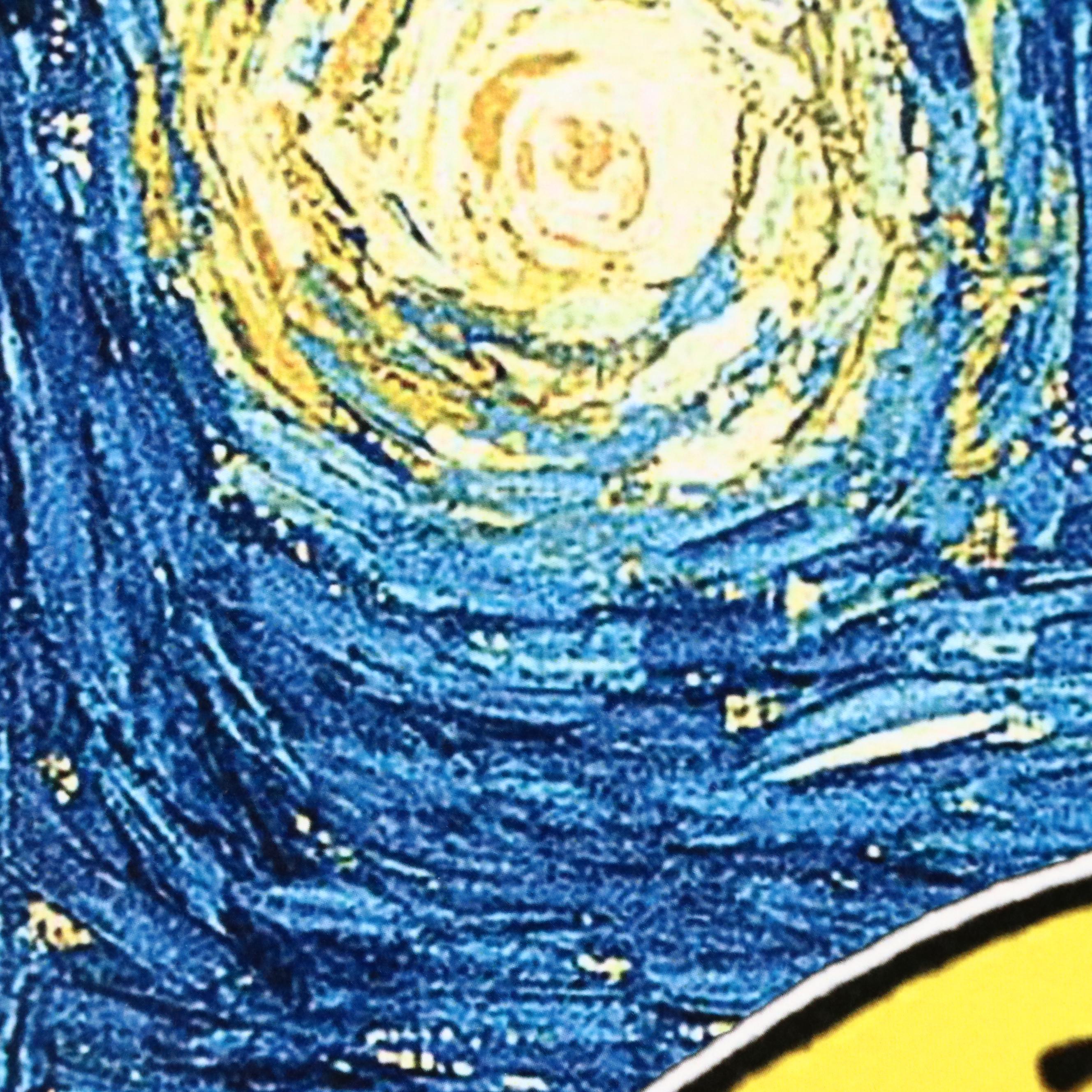 Death NYC Pop Art Digital Print Featuring Van Gogh, Charlie Brown & Snoopy, 2023