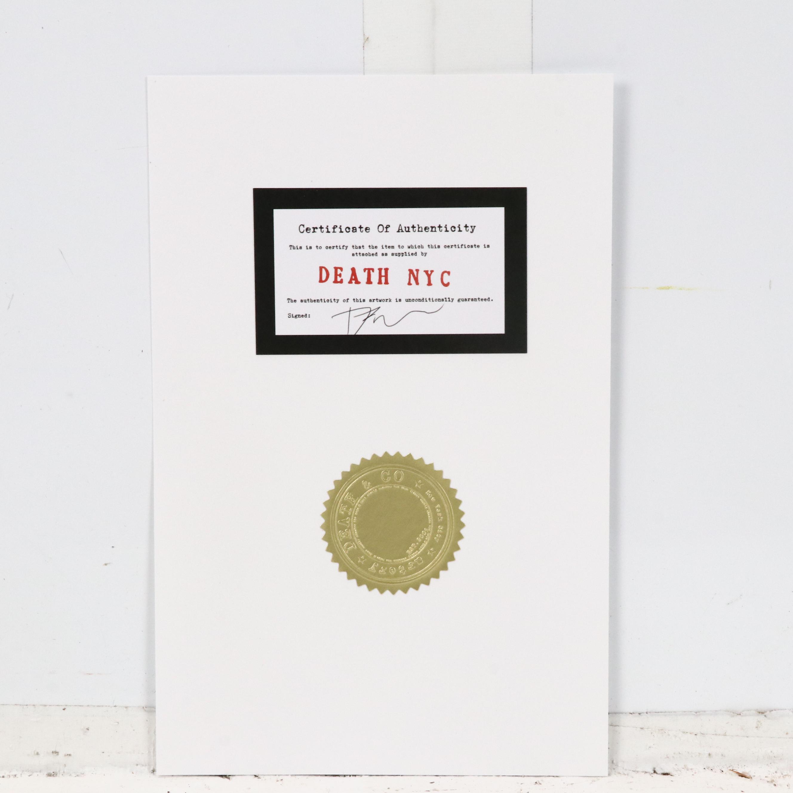 Death NYC Pop Art Digital Print Featuring Van Gogh, Charlie Brown & Snoopy, 2023