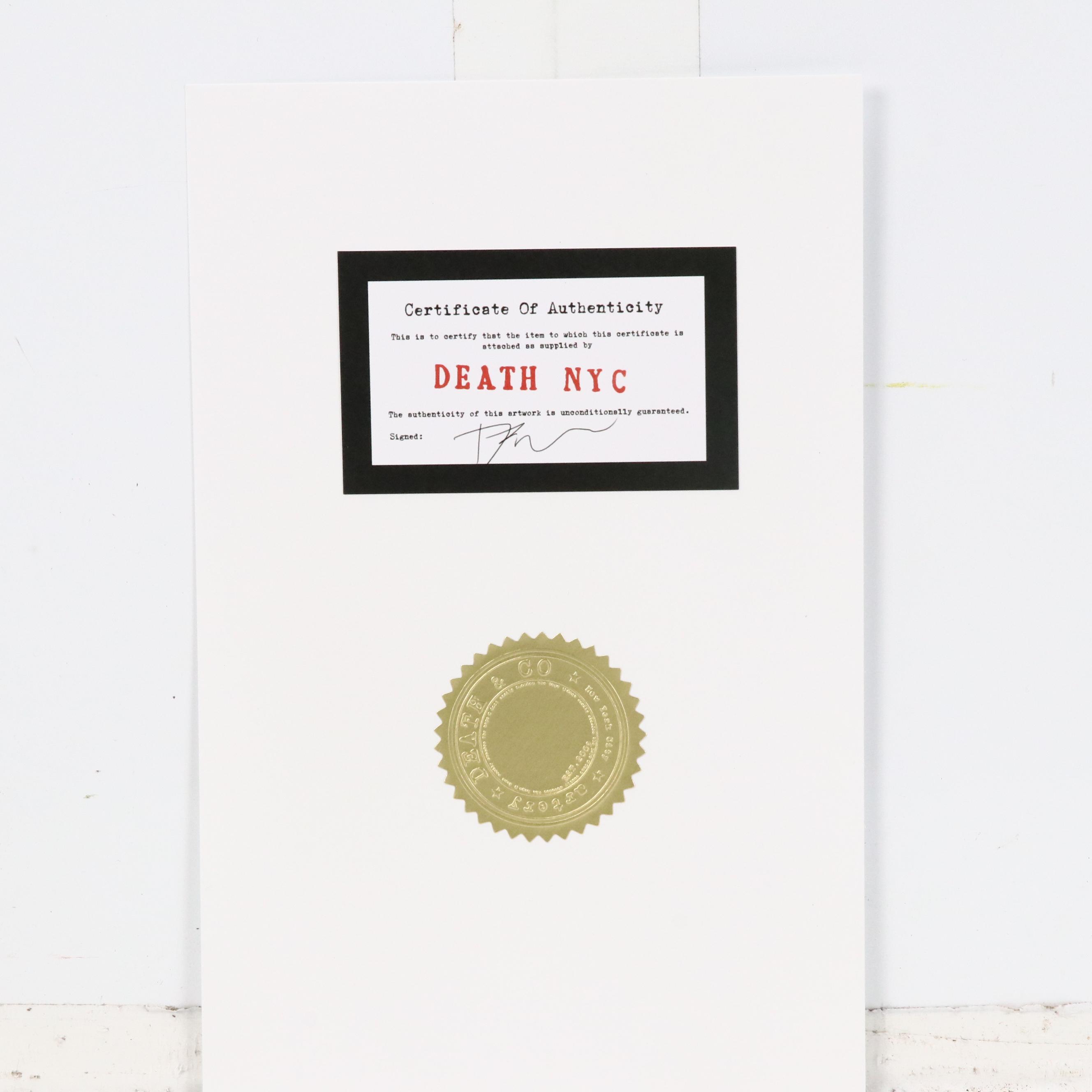 Death NYC Pop Art Digital Print Featuring Louis Vuitton x Melting Rolex, 2022