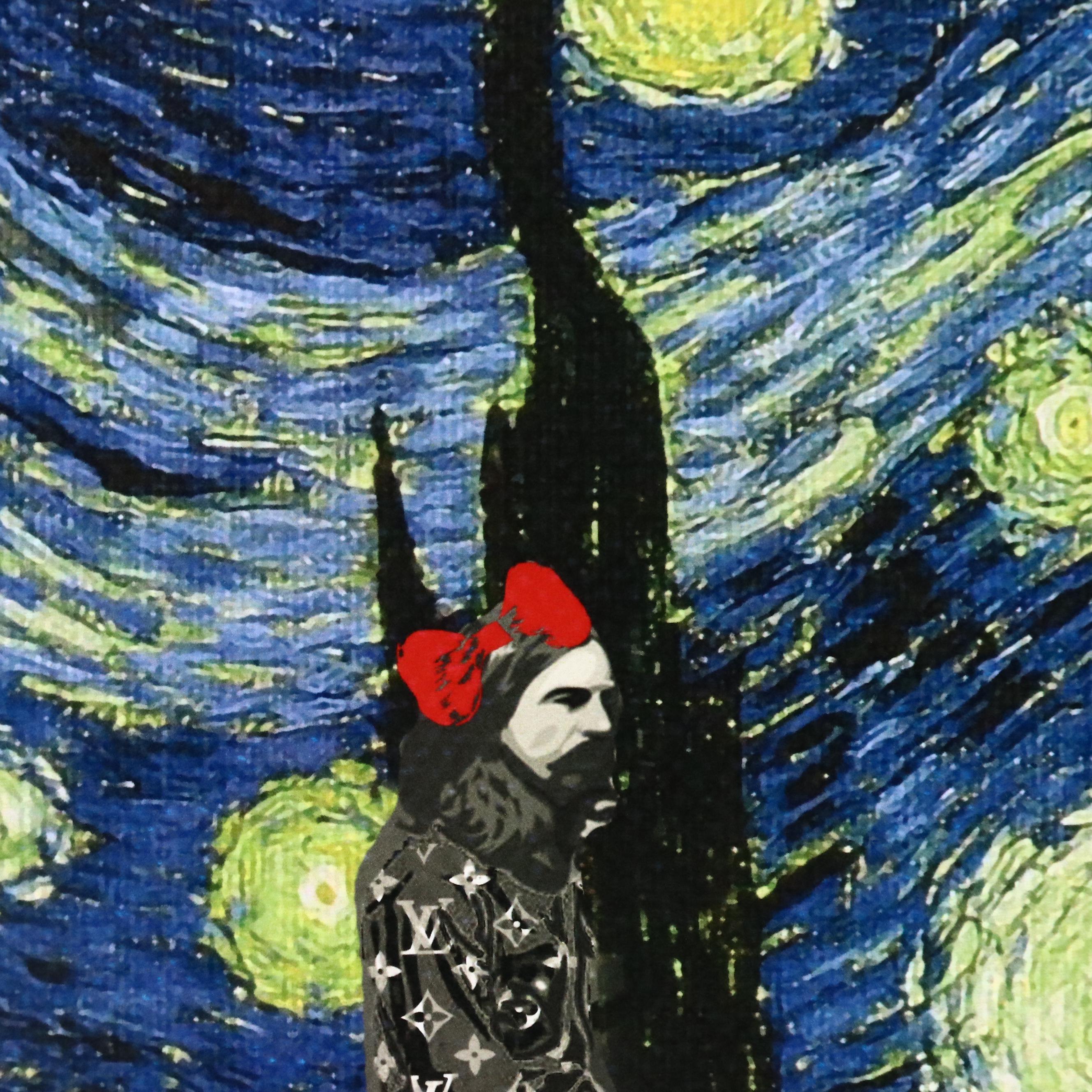 Death NYC Pop Art Digital Print Featuring The Beatles x Van Gogh x LV, 2024