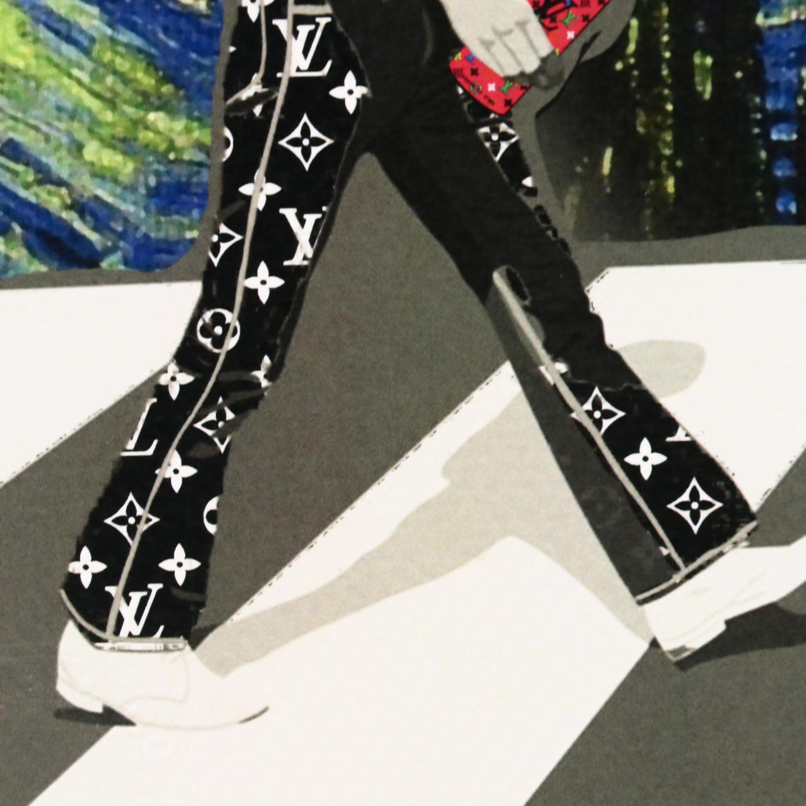 Death NYC Pop Art Digital Print Featuring The Beatles x Van Gogh x LV, 2024