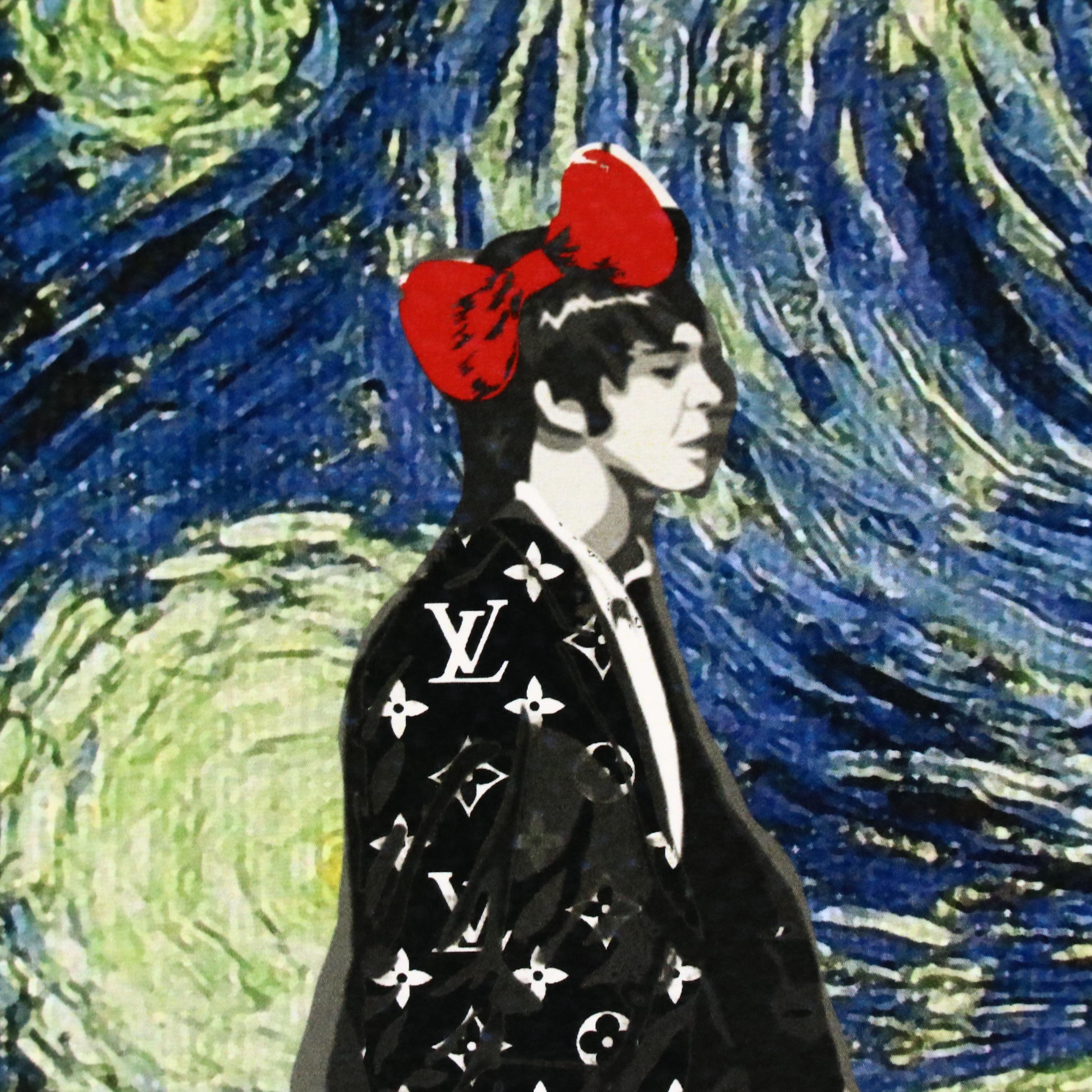 Death NYC Pop Art Digital Print Featuring The Beatles x Van Gogh x LV, 2024