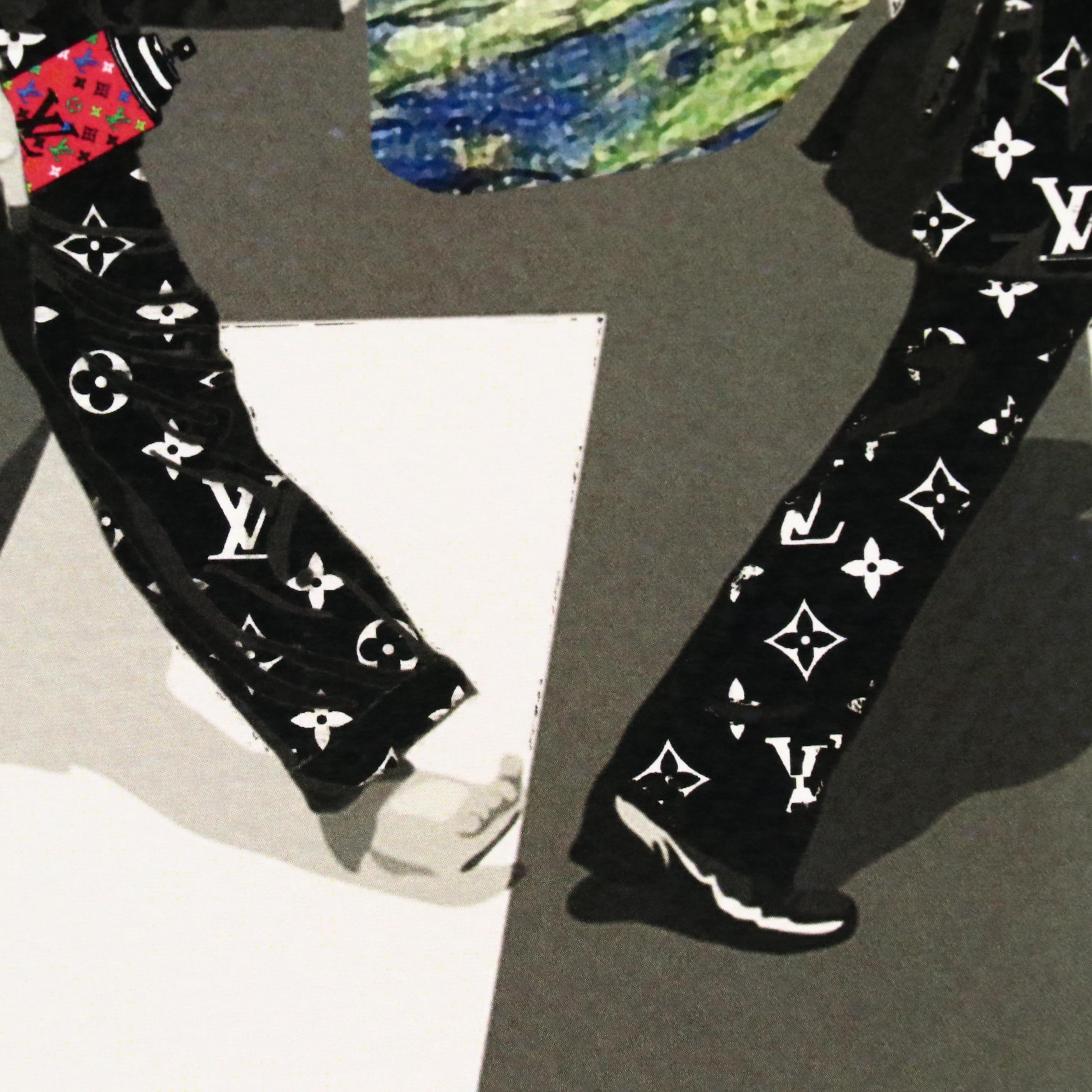 Death NYC Pop Art Digital Print Featuring The Beatles x Van Gogh x LV, 2024