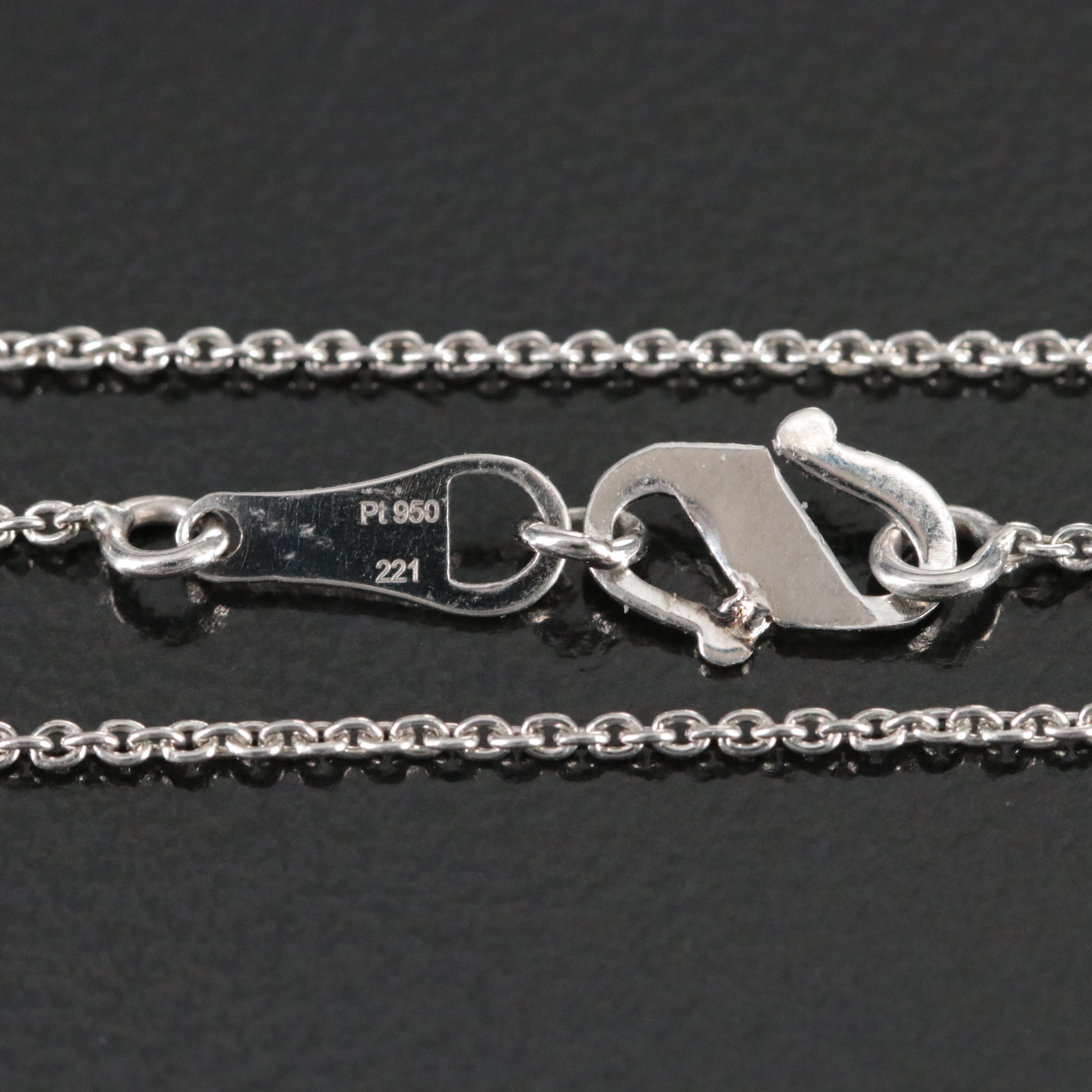 Platinum 6.04 CT Lab Grown Diamond Solitaire Necklace with IGI Report