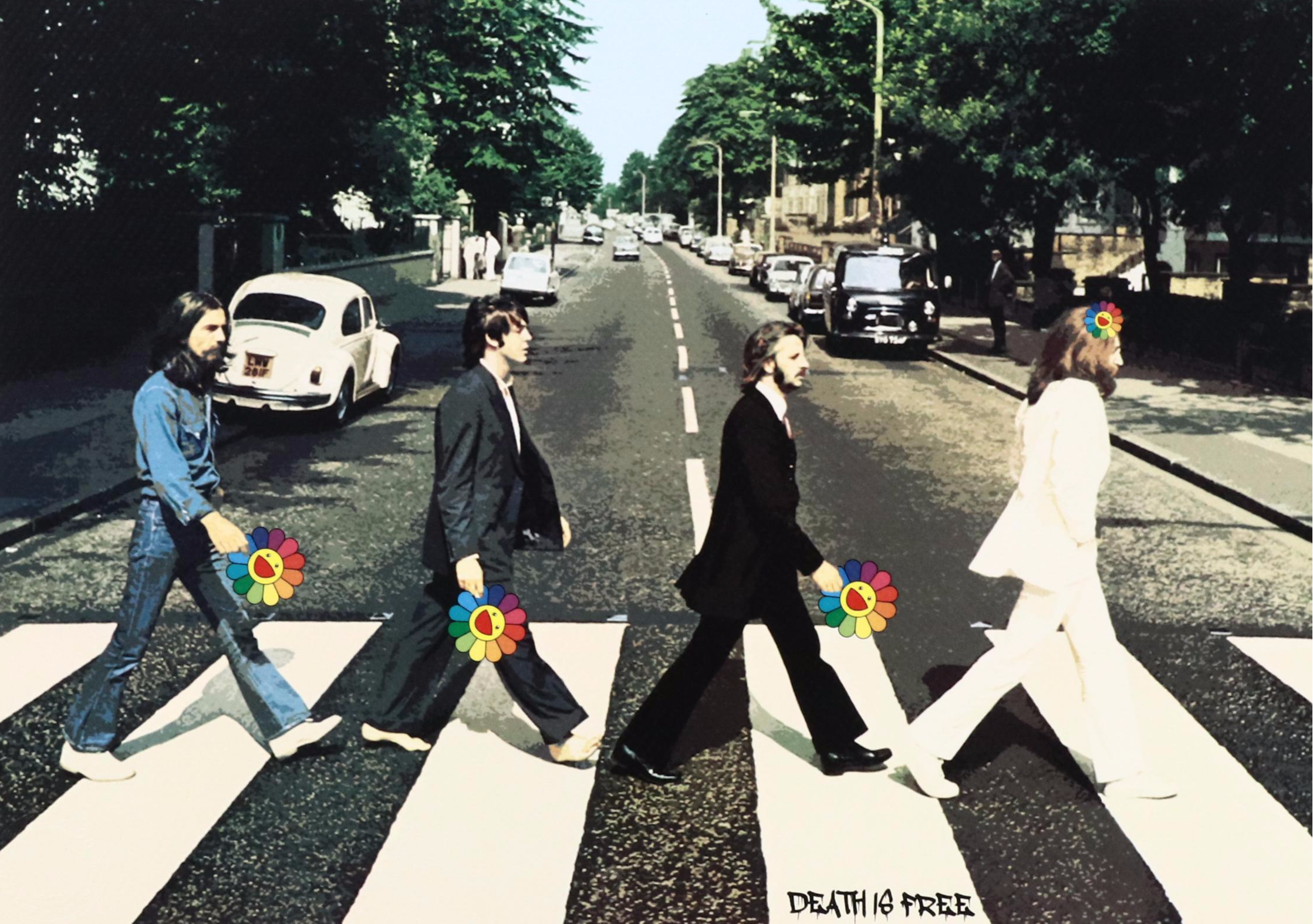 Death NYC Pop Art Digital Print Featuring The Beatles x Takashi Murakami