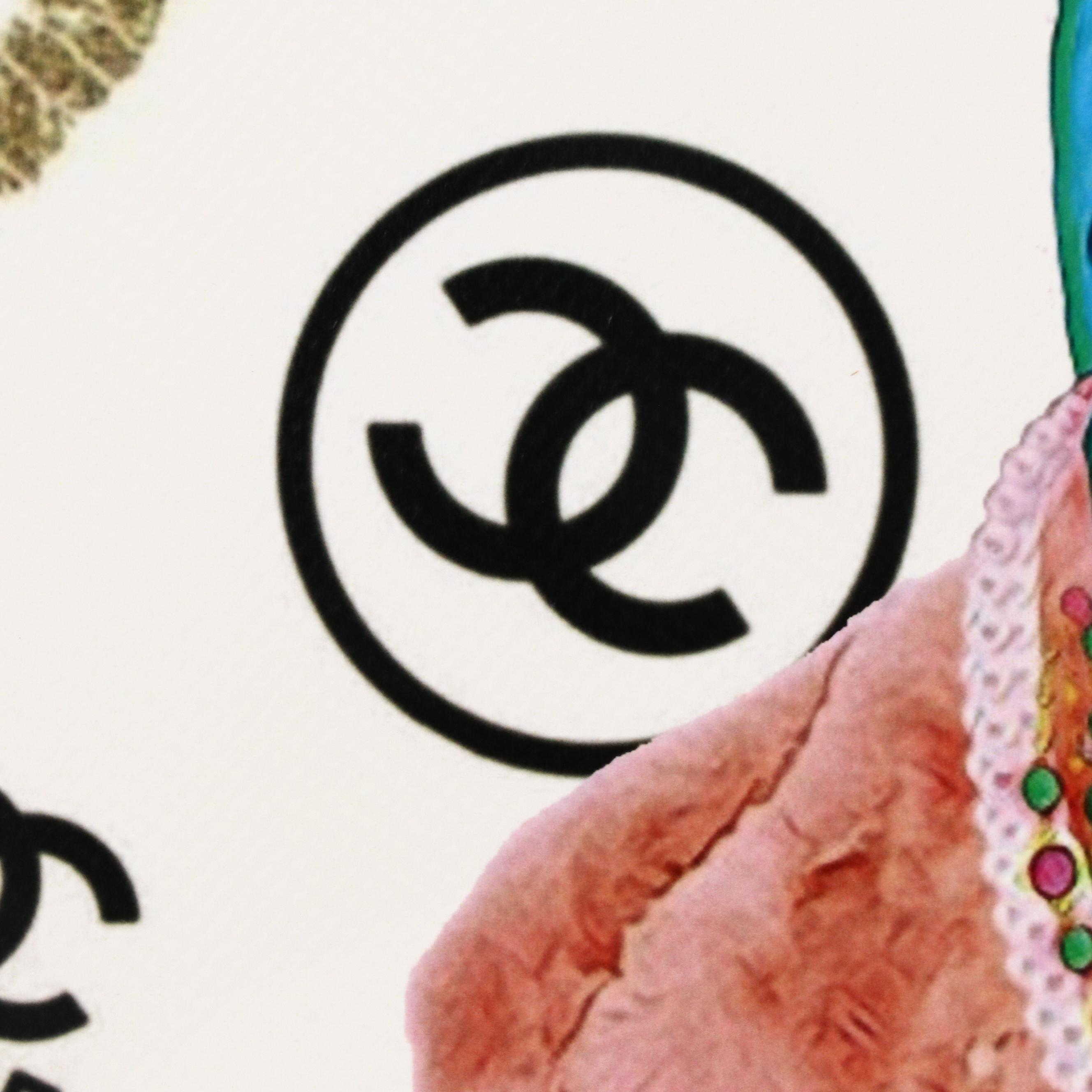 Death NYC Pop Art Digital Print Featuring Chanel x Affluent Peacock, 2024