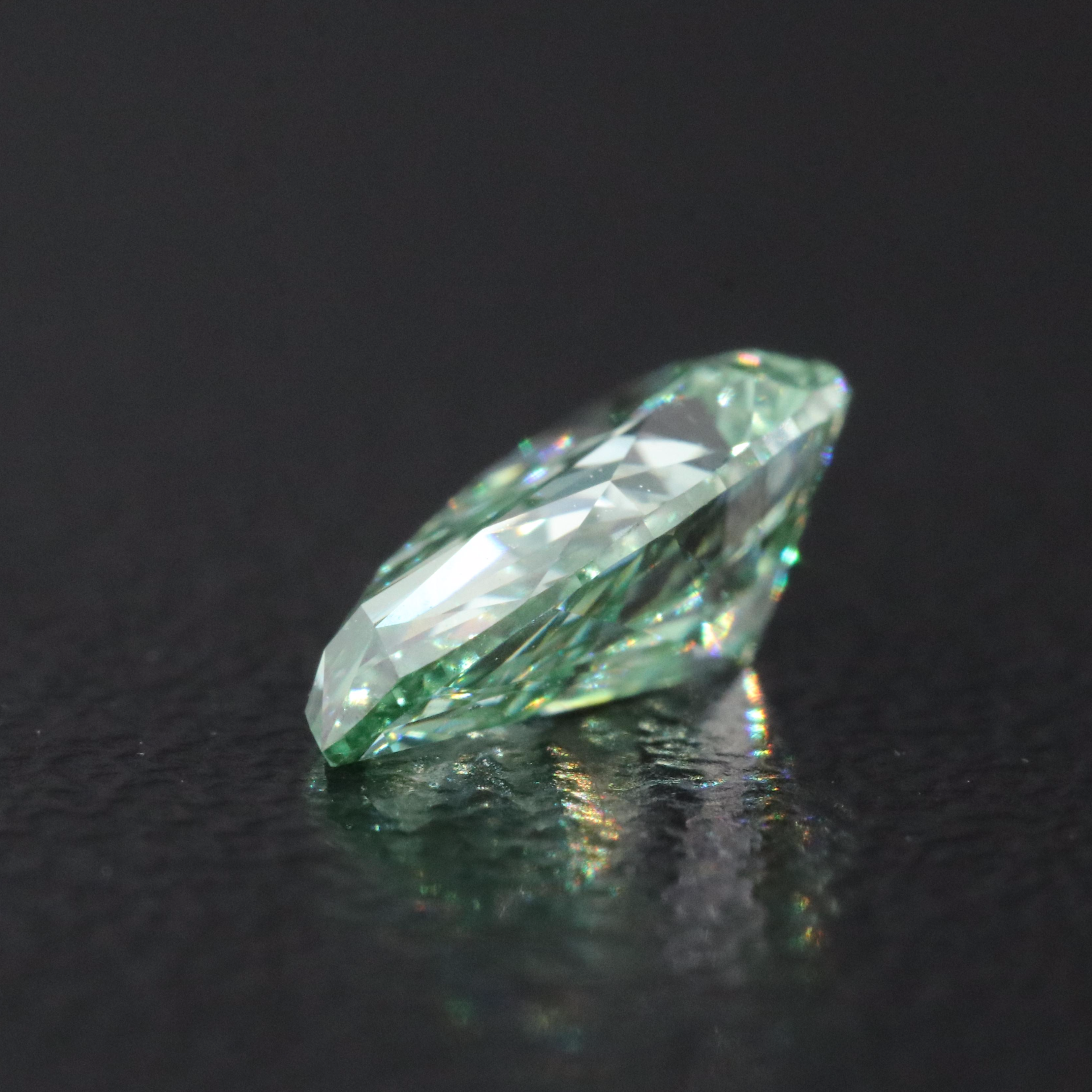 Loose 1.00 CT Lab Grown Fancy Green Diamond with IGI Report