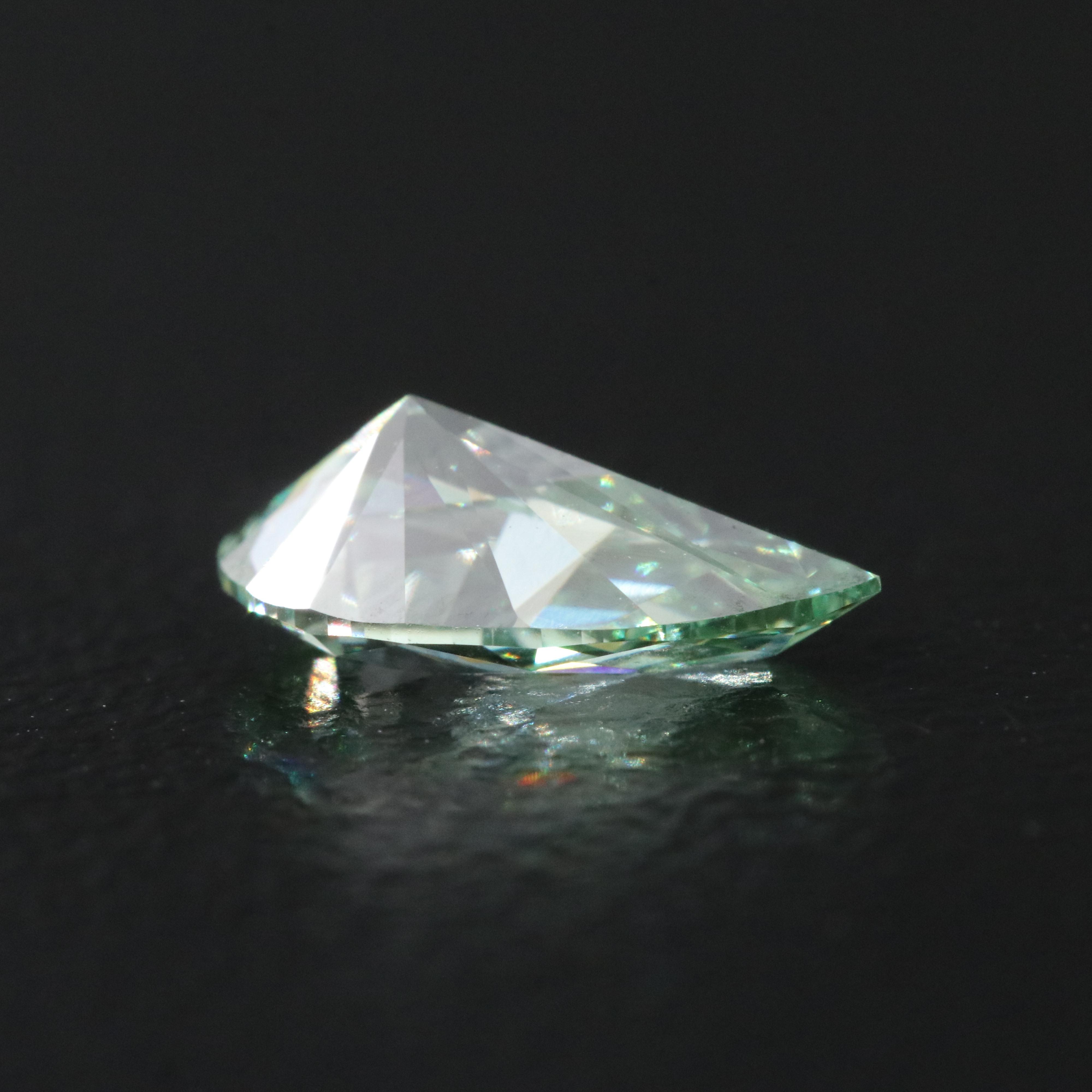 Loose 1.00 CT Lab Grown Fancy Green Diamond with IGI Report
