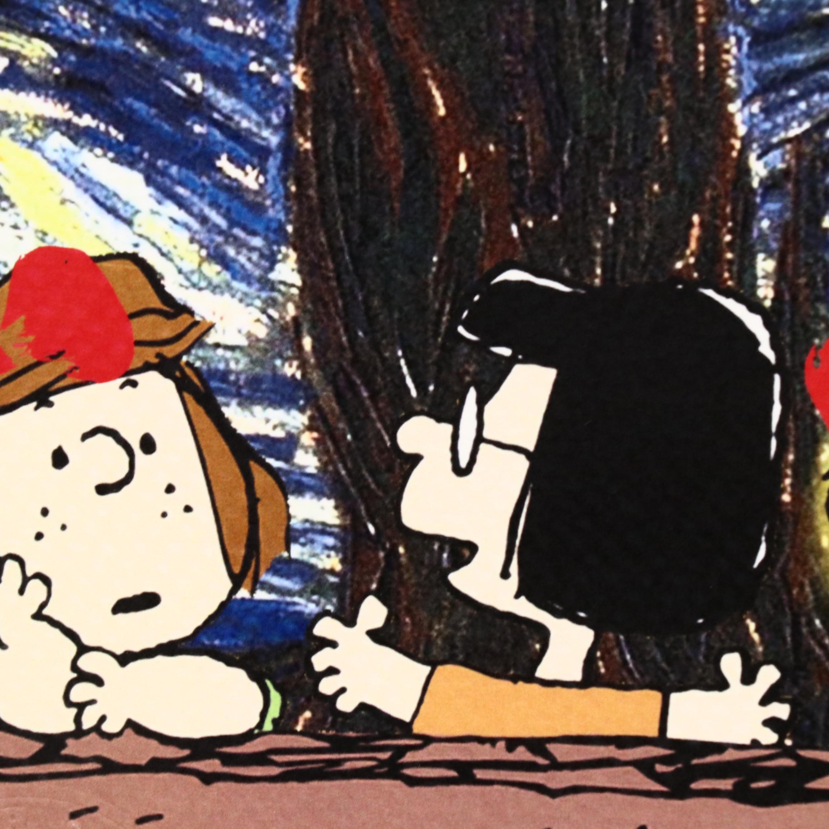 Death NYC Pop Art Digital Print Featuring Van Gogh x Peanuts, 2022