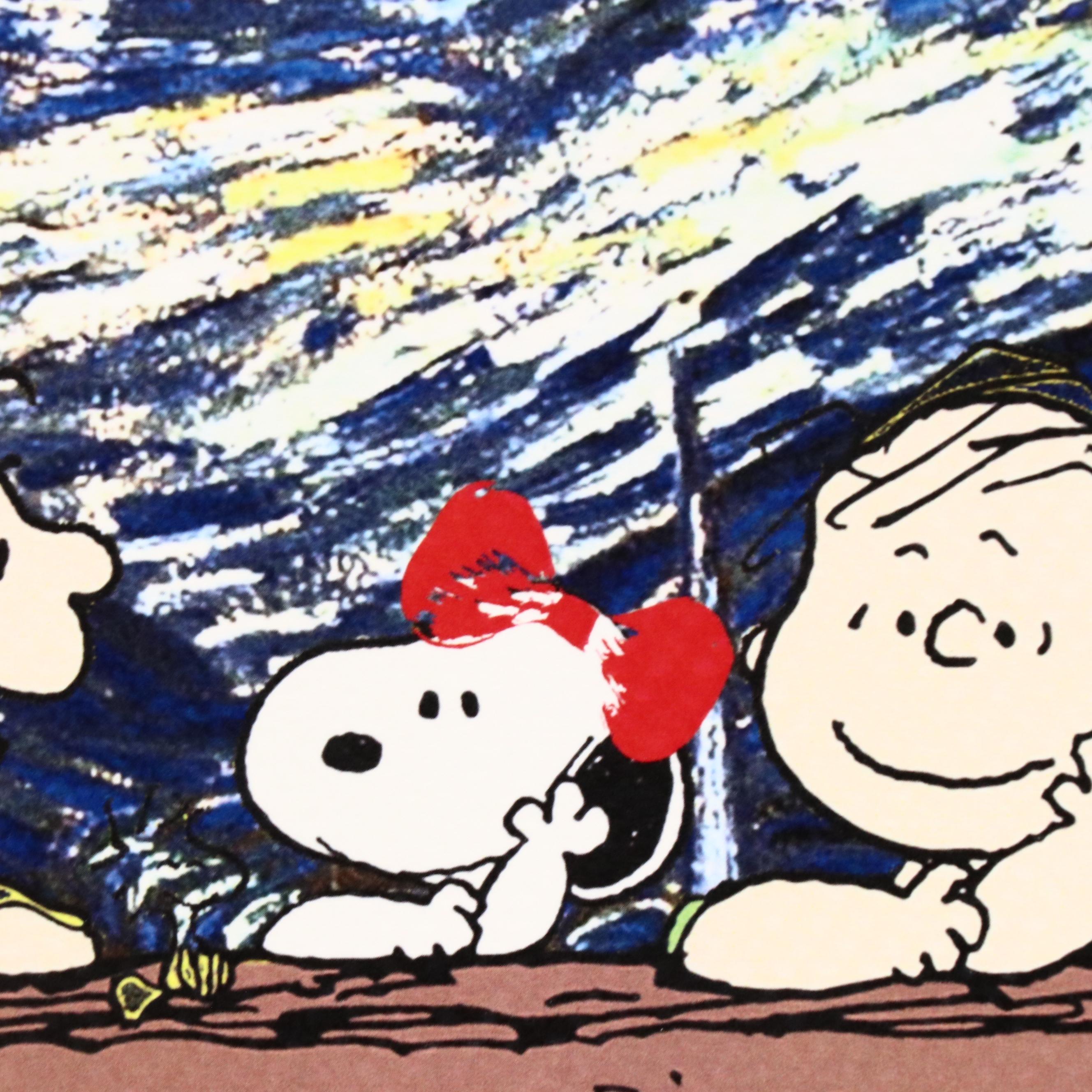 Death NYC Pop Art Digital Print Featuring Van Gogh x Peanuts, 2022