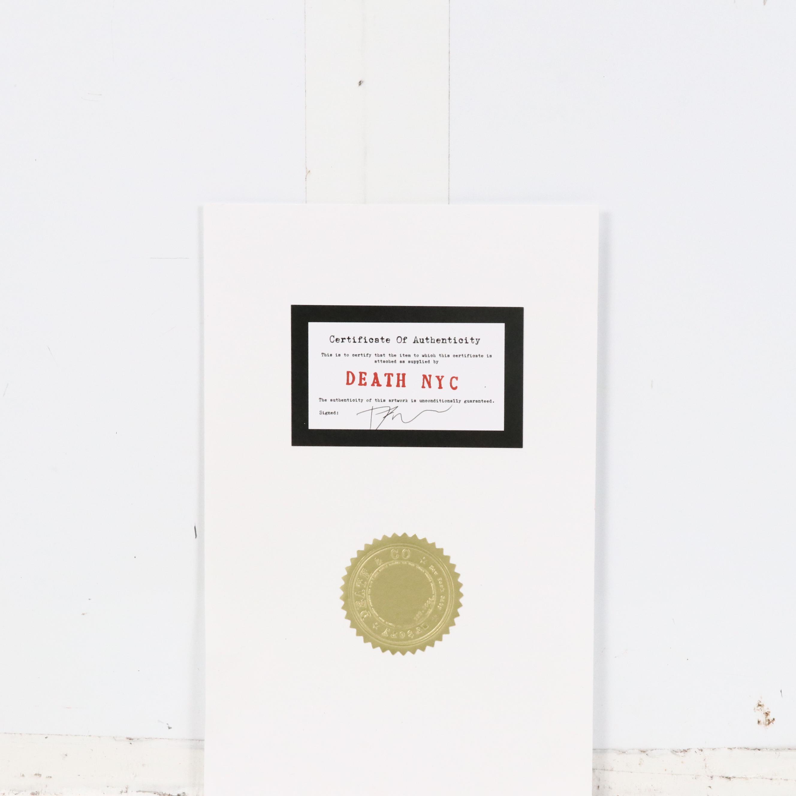 Death NYC Pop Art Digital Print Featuring Van Gogh x Peanuts, 2022