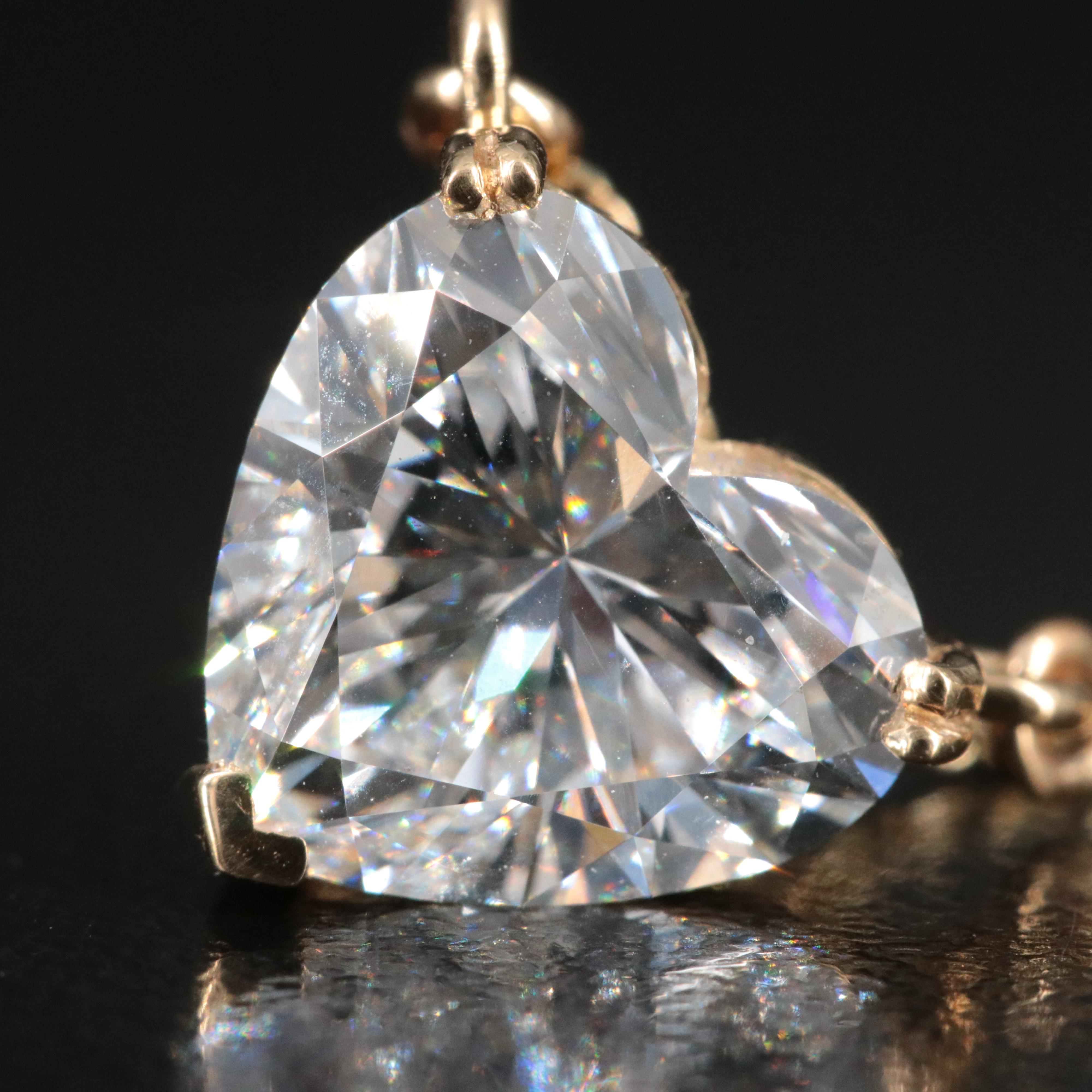 18K 3.02 CT Lab Grown Diamond Solitaire Necklace with IGI Report