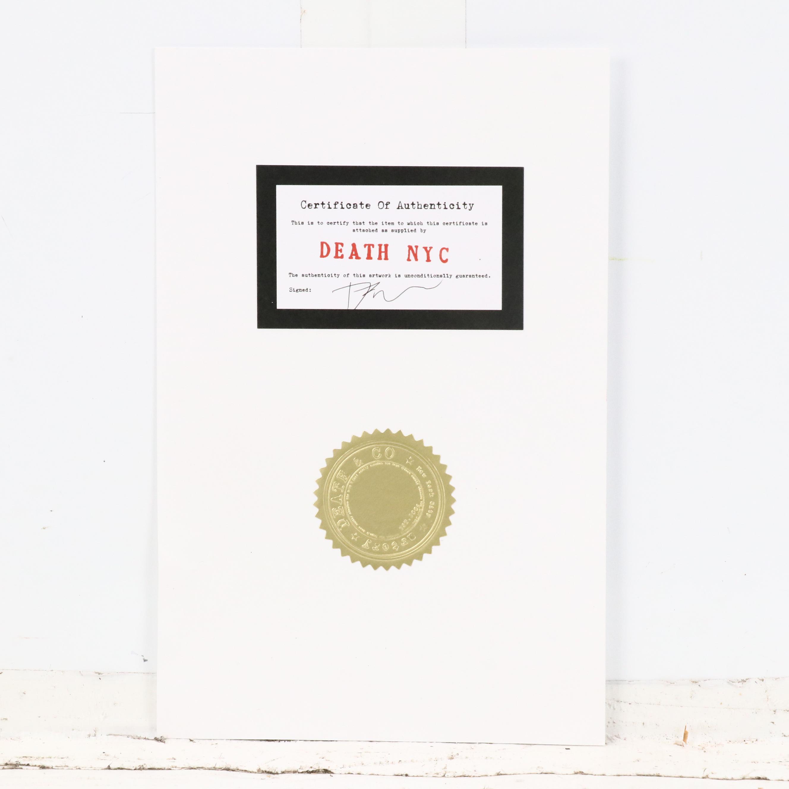 Death NYC Pop Art Digital Print Featuring Charlie Brown & Snoopy x Chanel, 2024